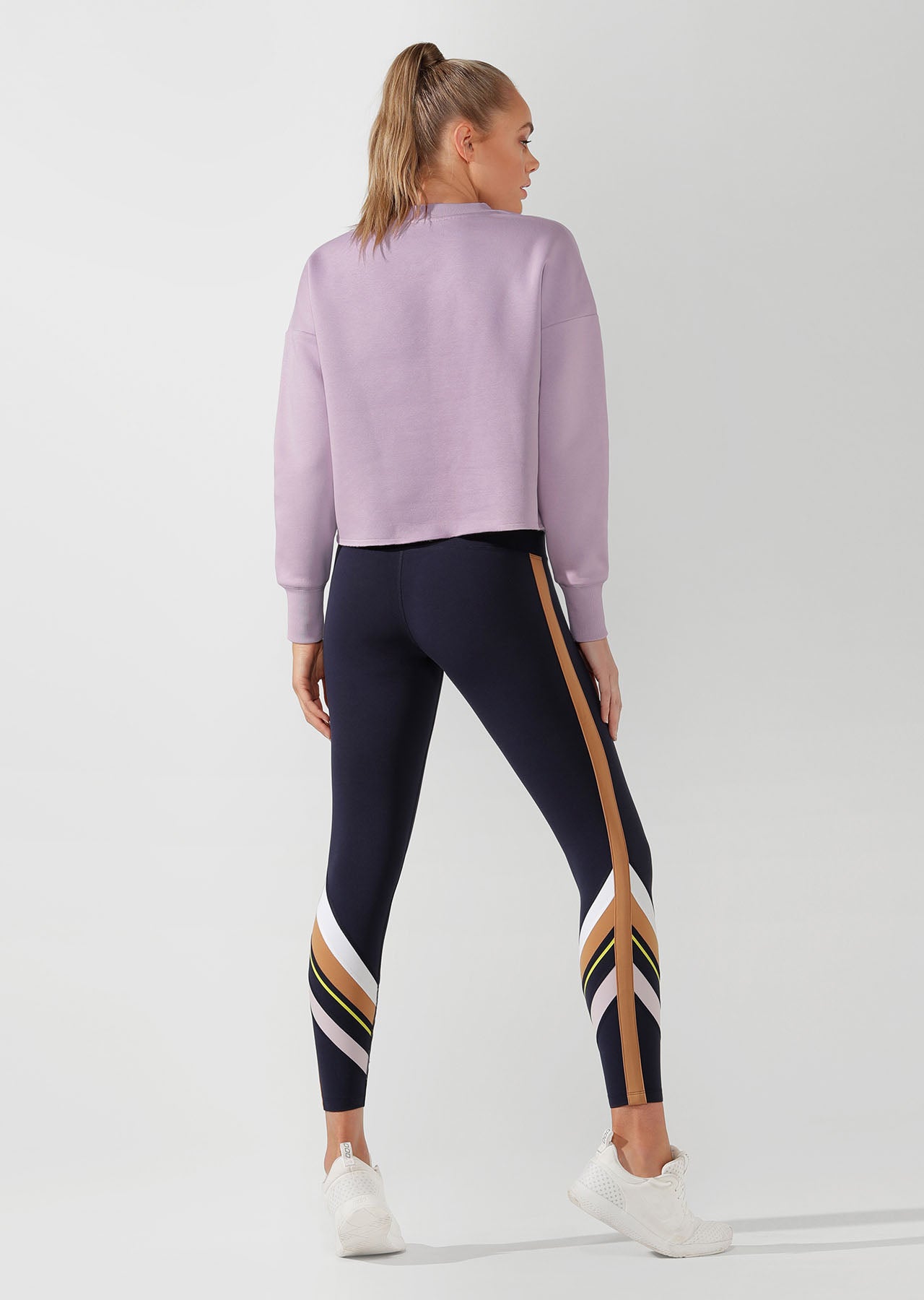 Lorna Jane Iconic Cropped Sweat - Pale Orchid Lilac