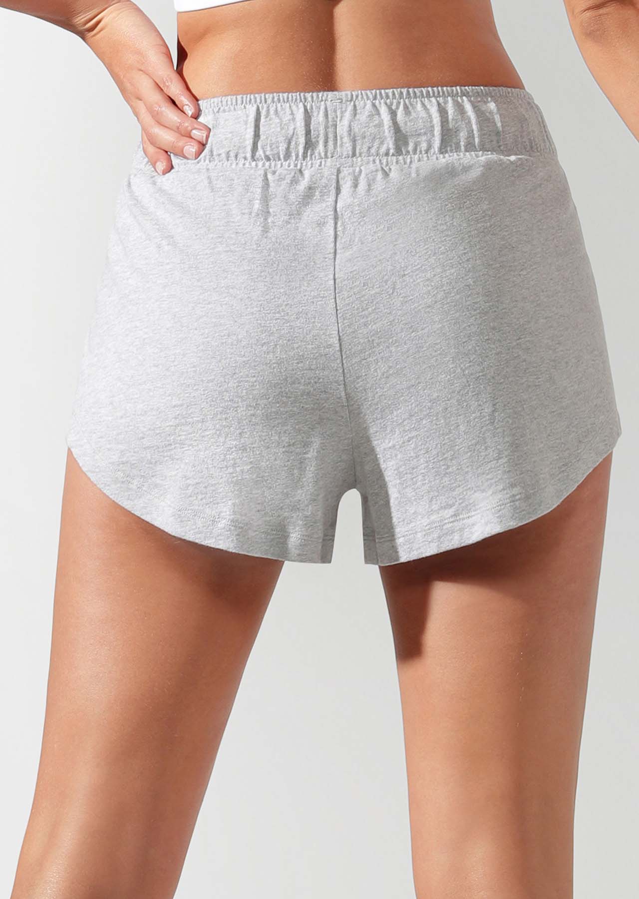 Lorna Jane Iconic Lounge Shorts - Grey Marl