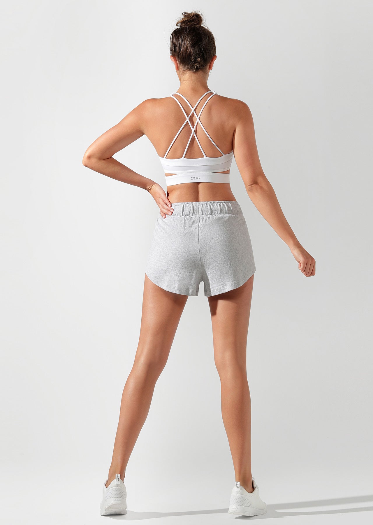 Lorna Jane Iconic Lounge Shorts - Grey Marl