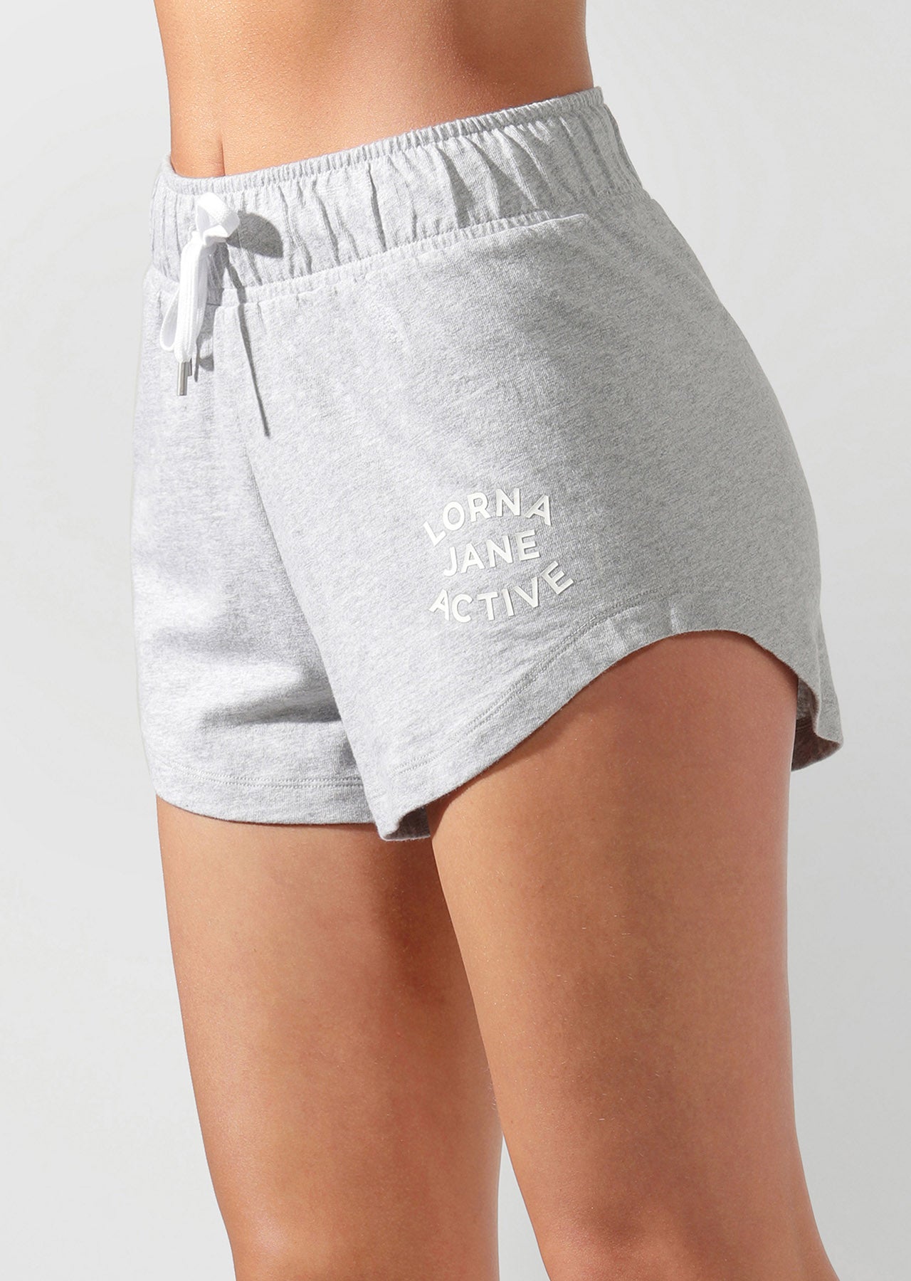 Lorna Jane Iconic Lounge Shorts - Grey Marl
