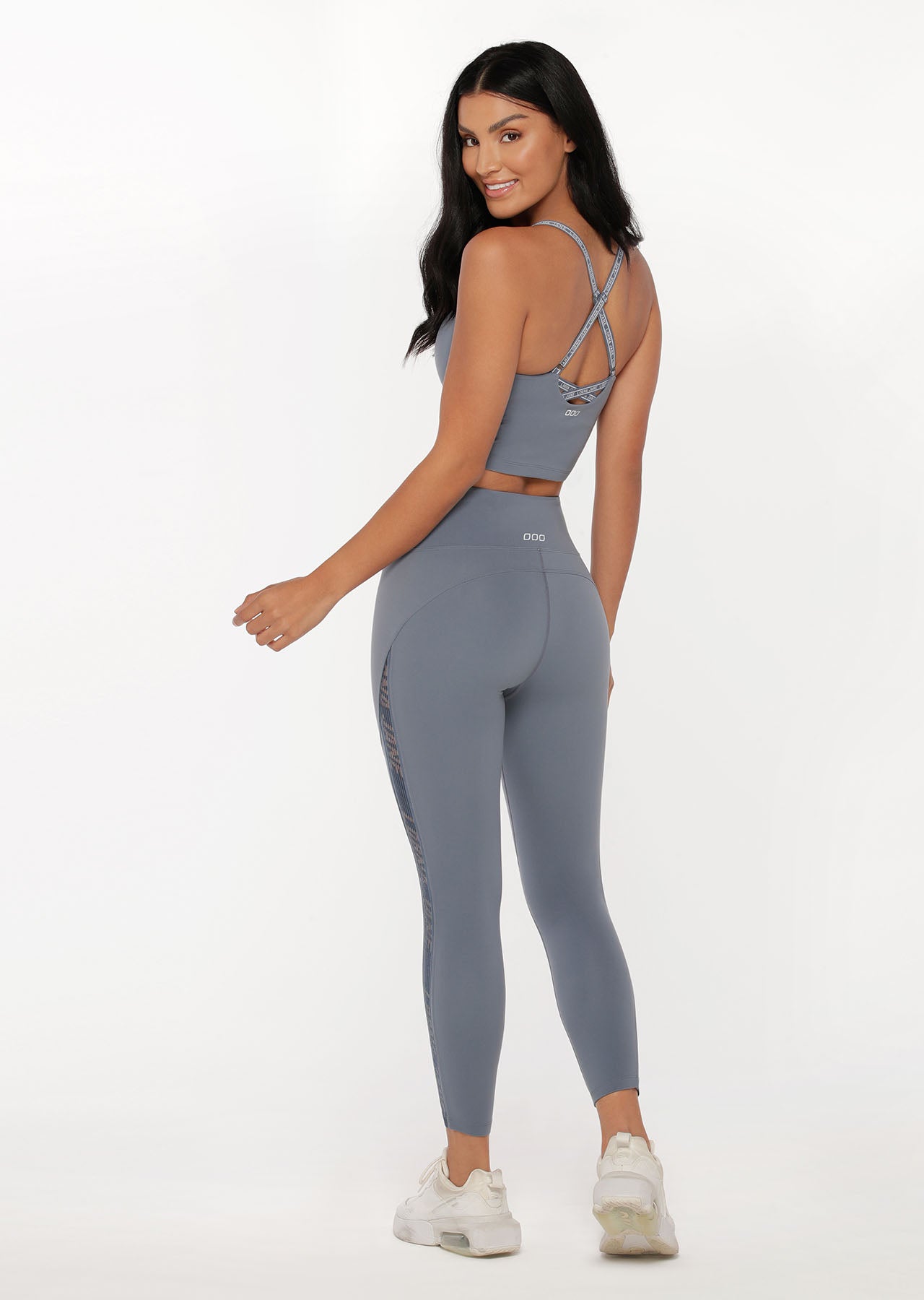 Lorna Jane In The Moment Active Tank Bra Combo - Powder Grey