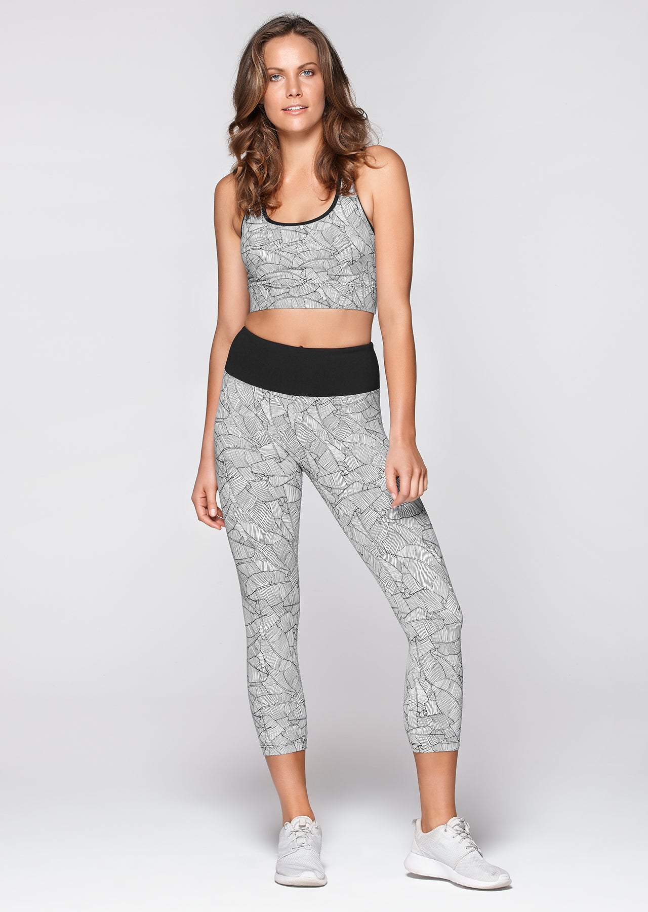 Lorna Jane Island Active Core 7/8 Tight - Black/White