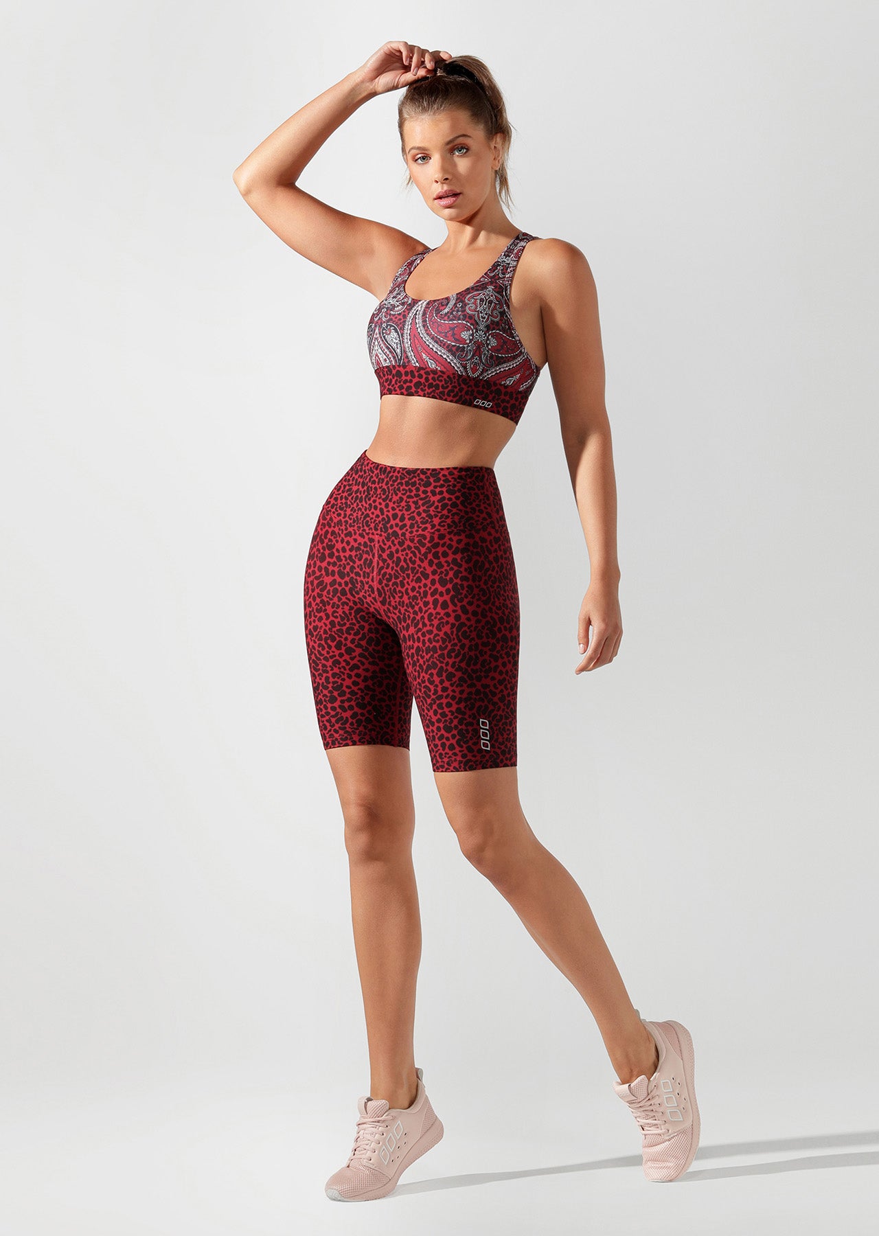 Lorna Jane Leopard Long Short Tight - Leopard Print