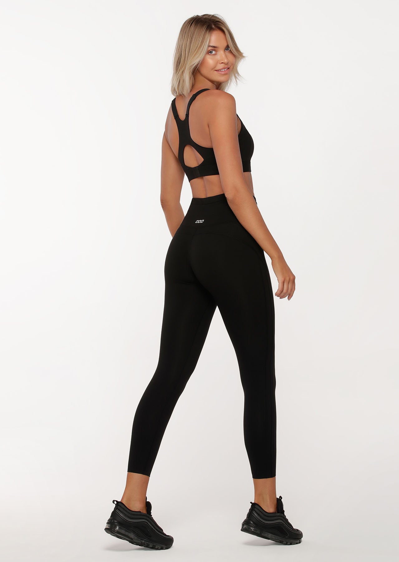 Lorna Jane Level Up Ankle Biter Leggings - Black