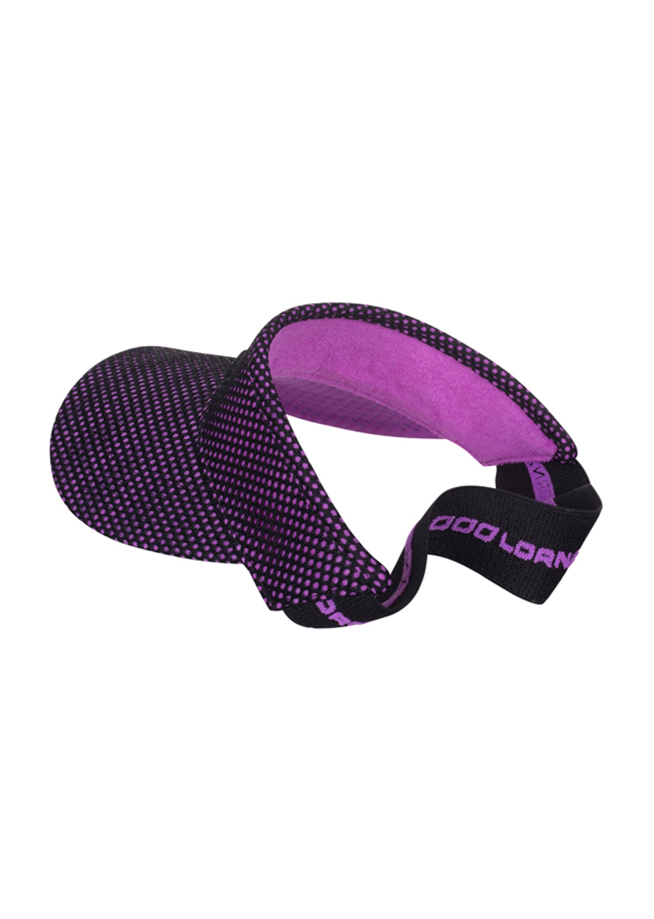Lorna Jane LJ Swift Visor - Black/Neon Fuchsia