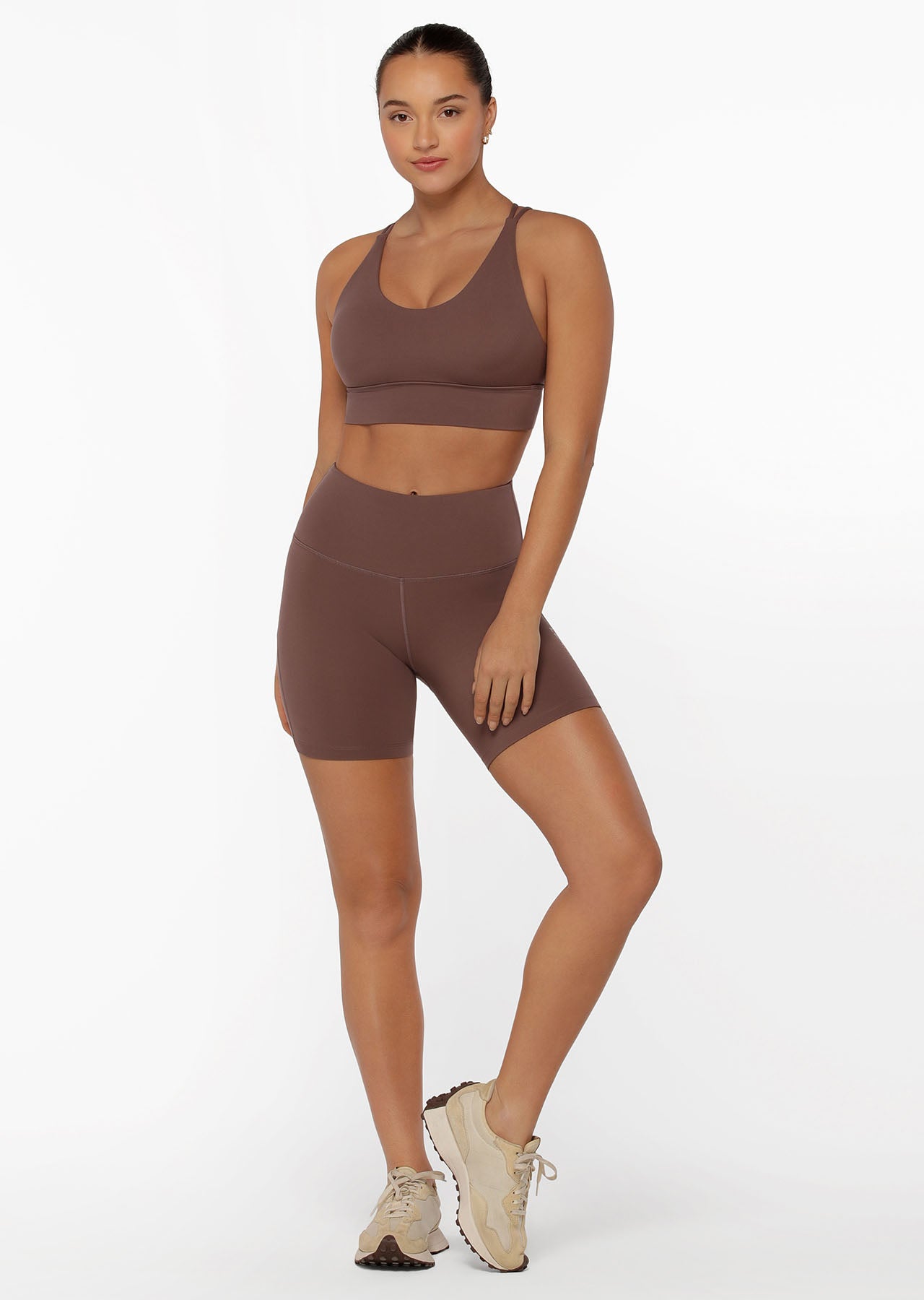 Lorna Jane Lotus Sports Bra - Stone