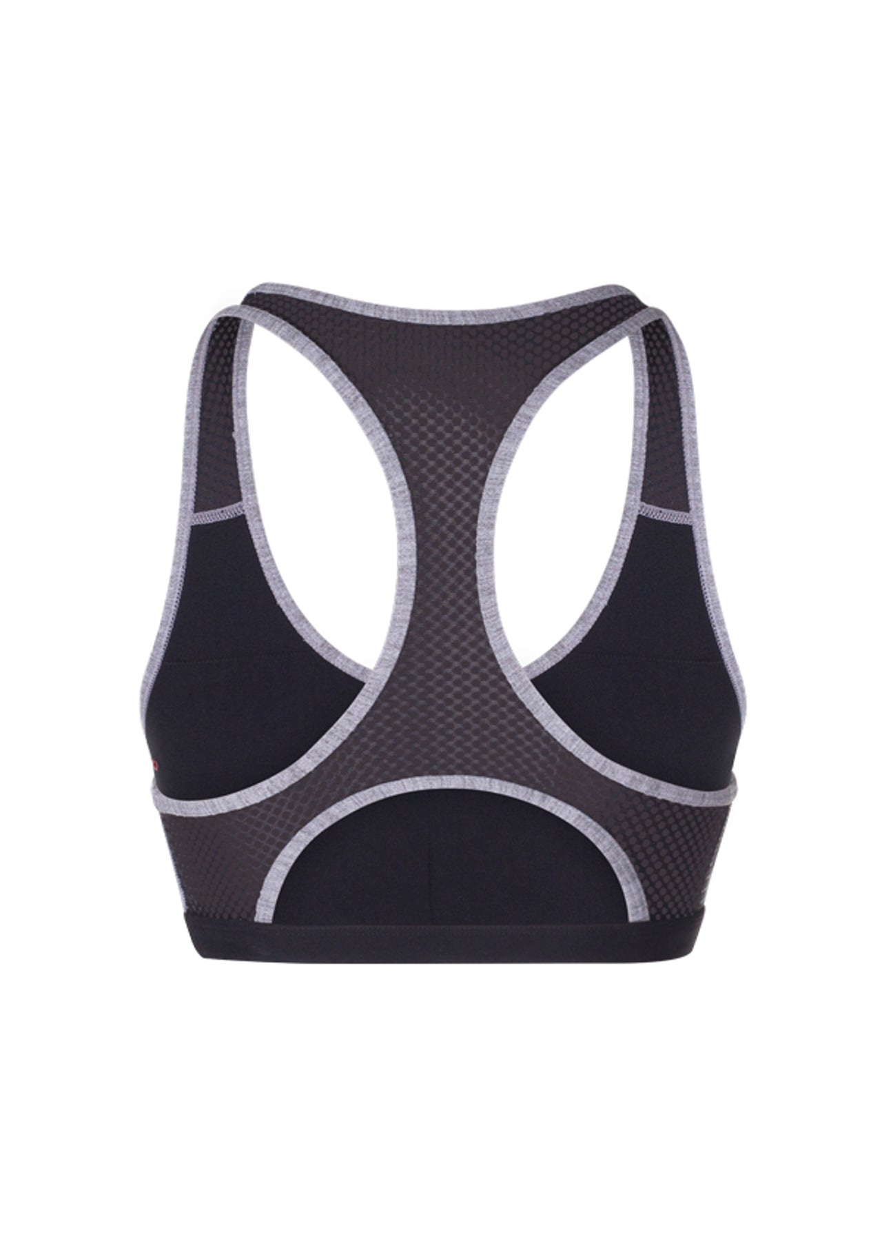 Lorna Jane Lyndal Sports Bra - Mid Grey Marl Stripe