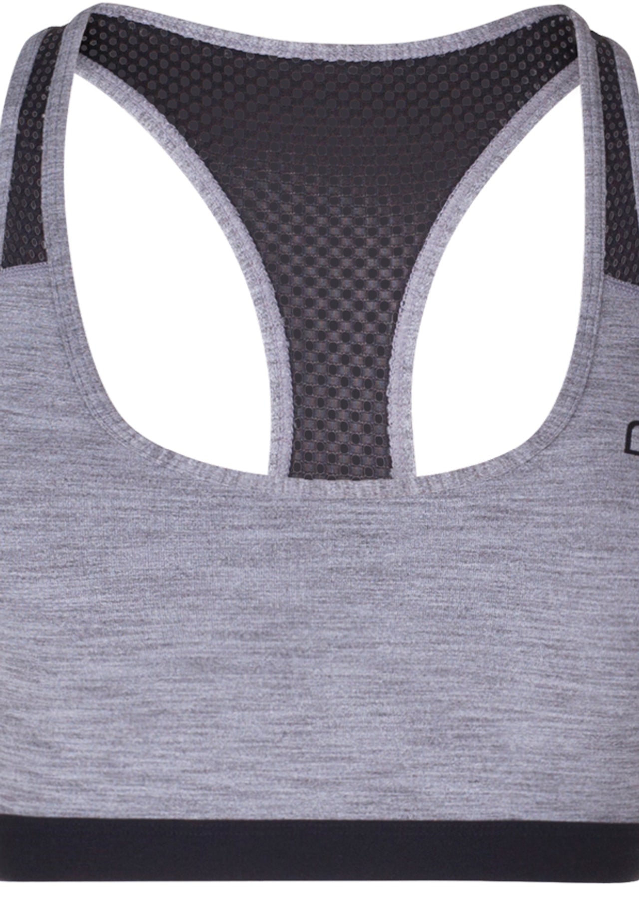 Lorna Jane Lyndal Sports Bra - Mid Grey Marl Stripe
