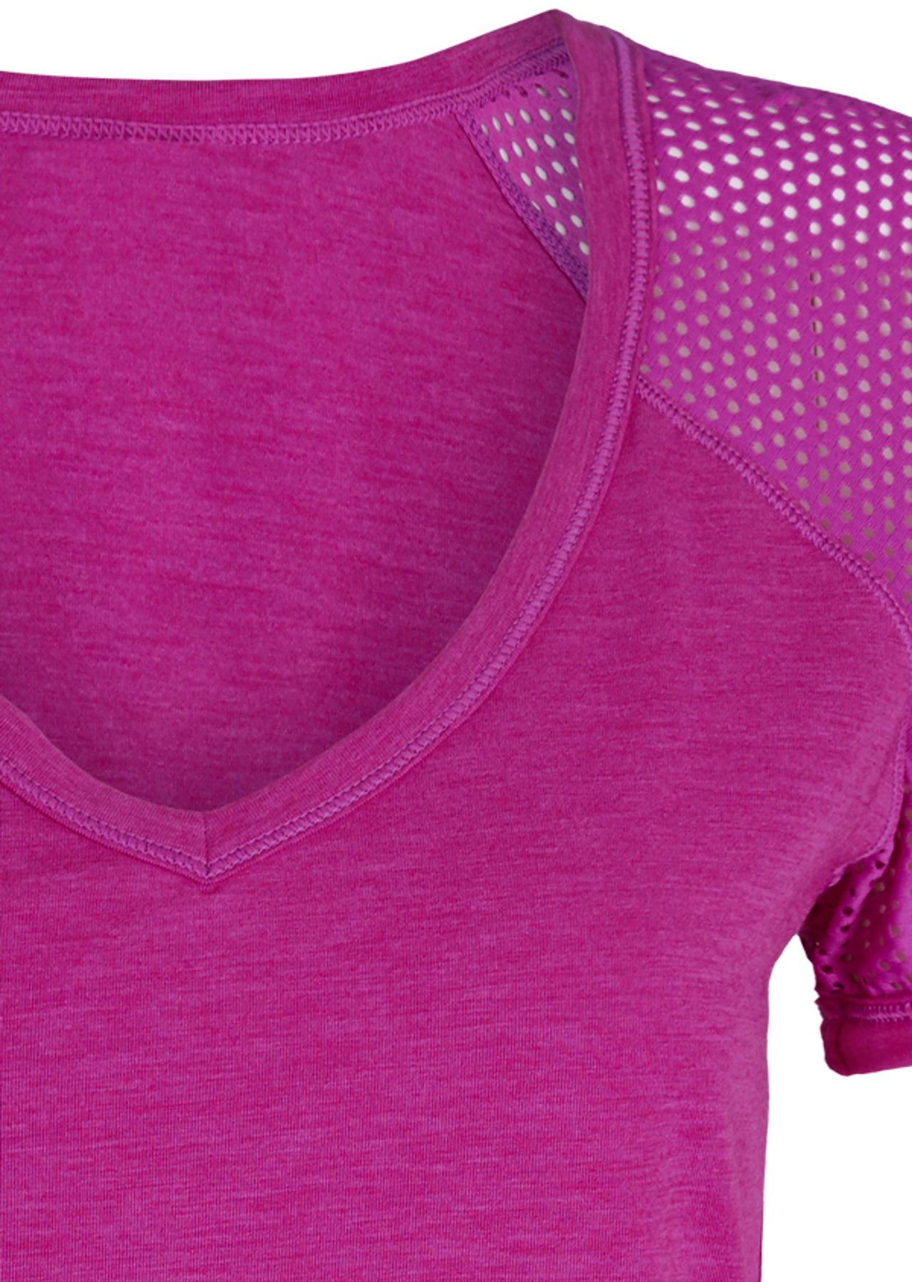Lorna Jane Mischief Active S/Slv T-Shirt - Very Fuchsia