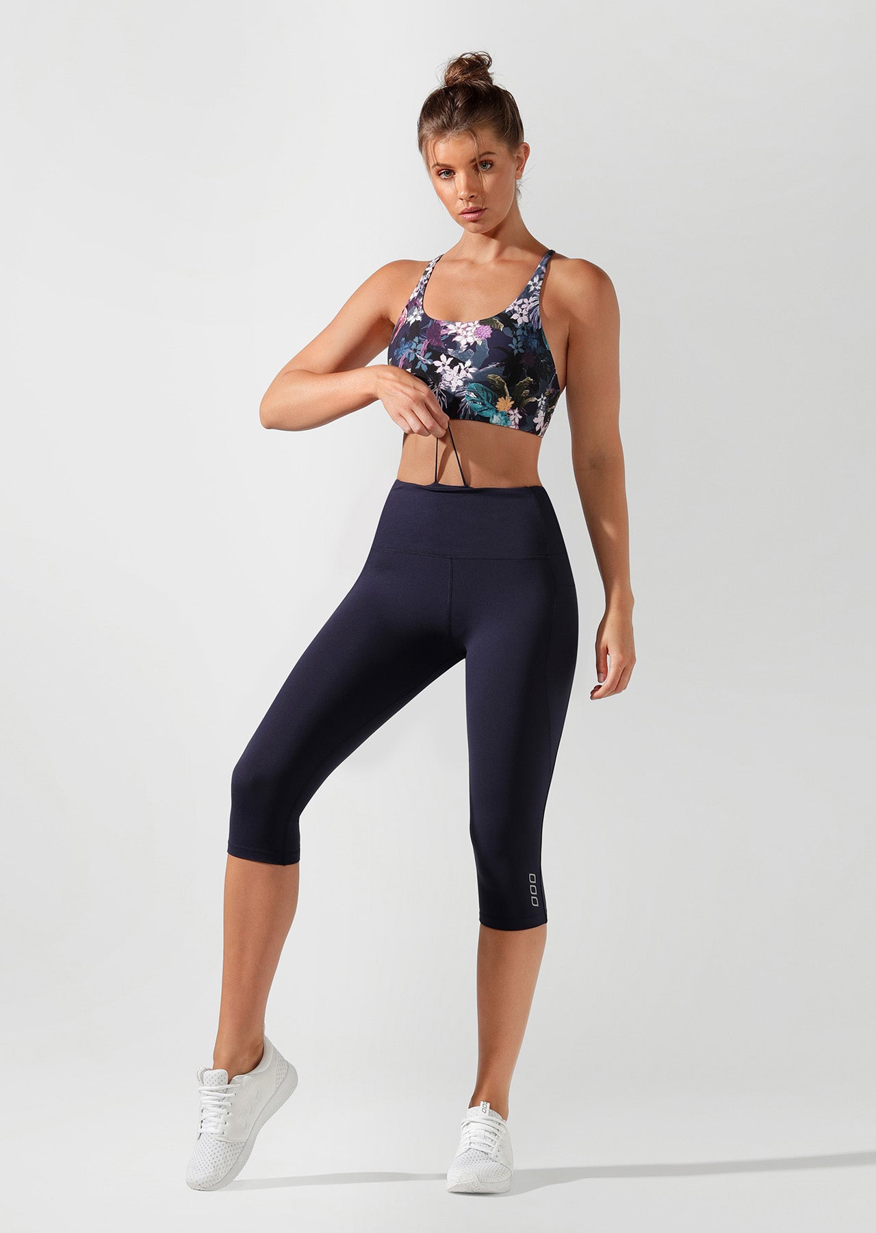 Lorna Jane Move Core Phone Pocket 3/4 Tight - French Navy