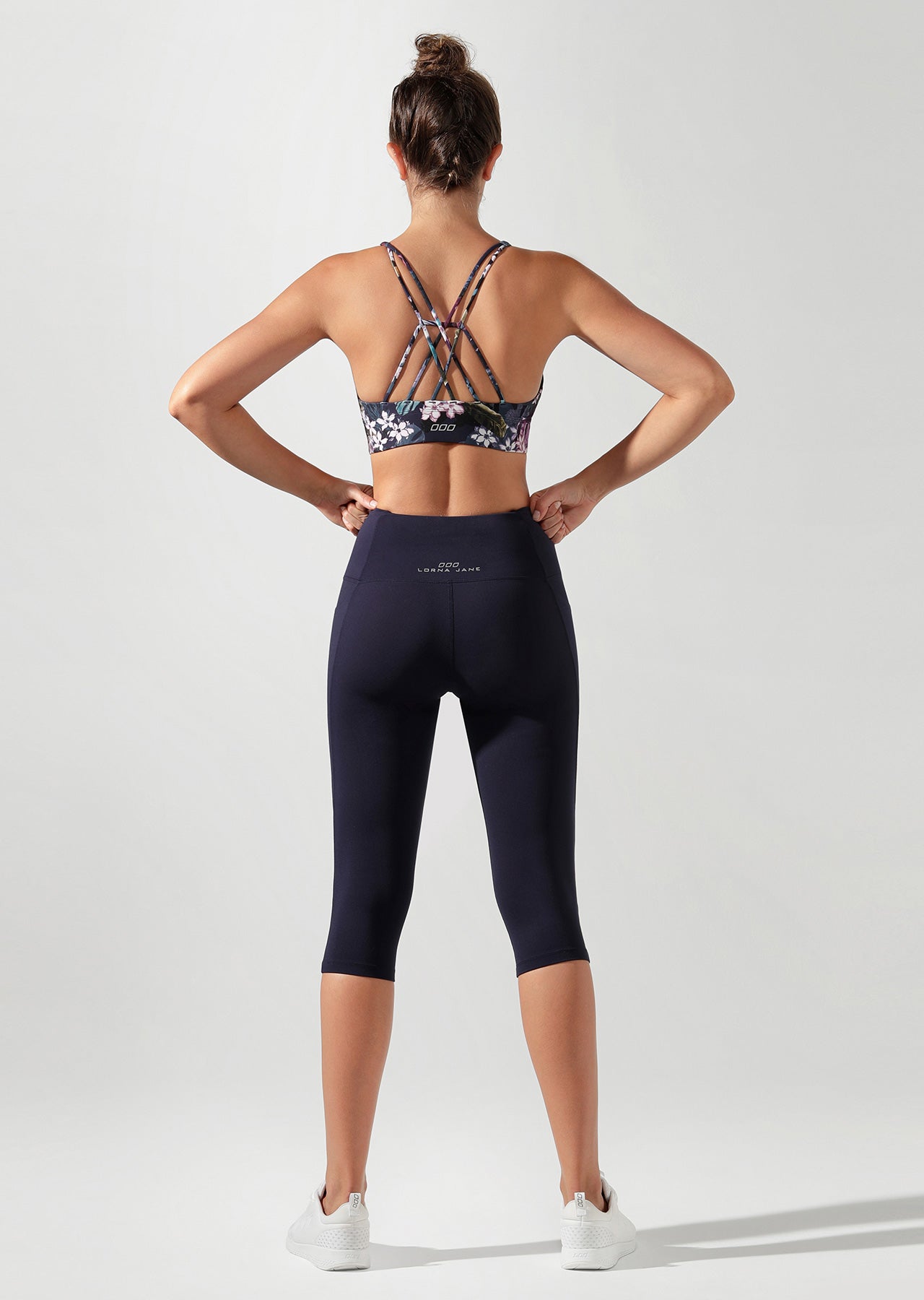 Lorna Jane Move Core Phone Pocket 3/4 Tight - French Navy