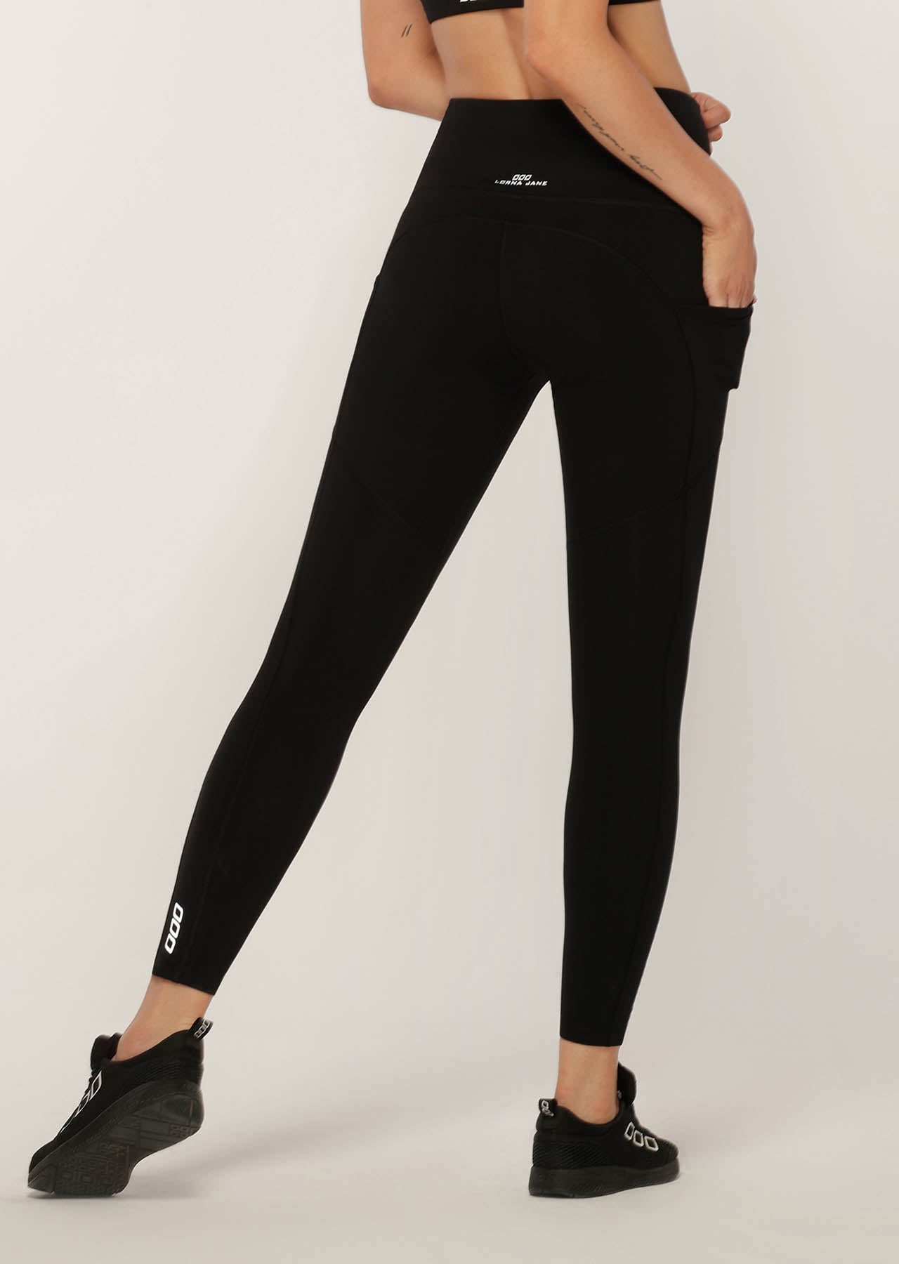 Lorna Jane No Ride Booty Full Length Tight - Black
