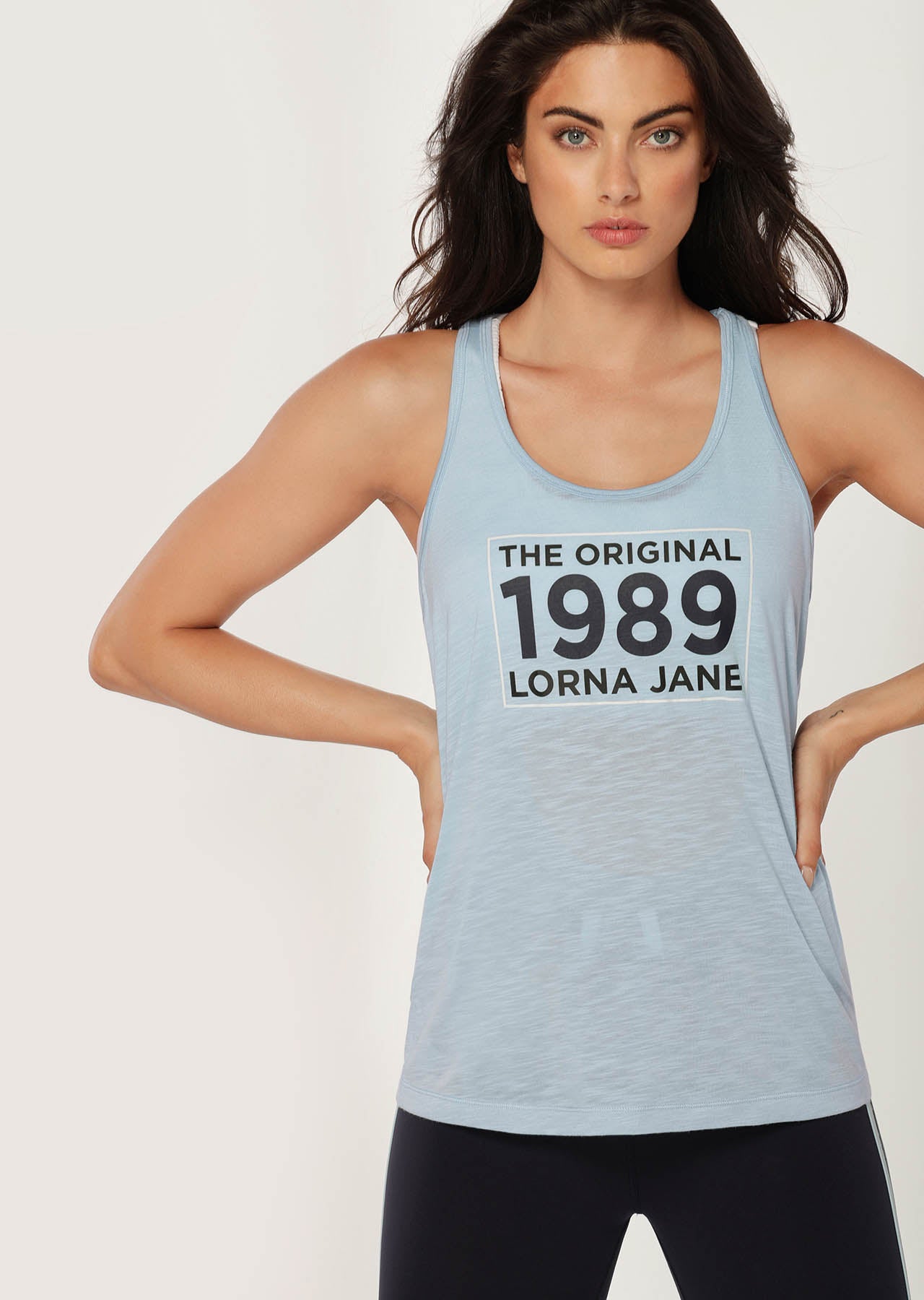 Lorna Jane Original Slouchy Tank - Blue Sky