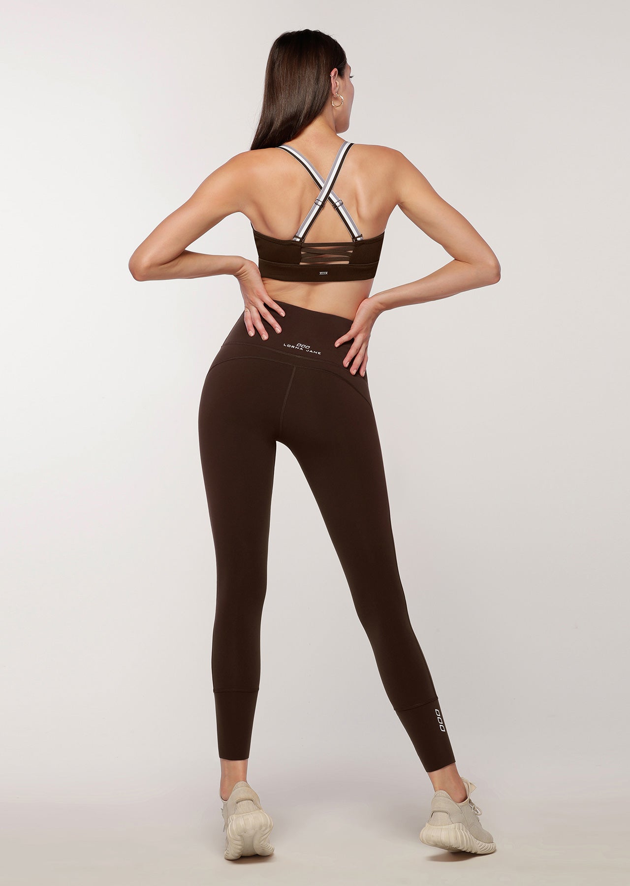 Lorna Jane Power Down Sports Bra - Espresso