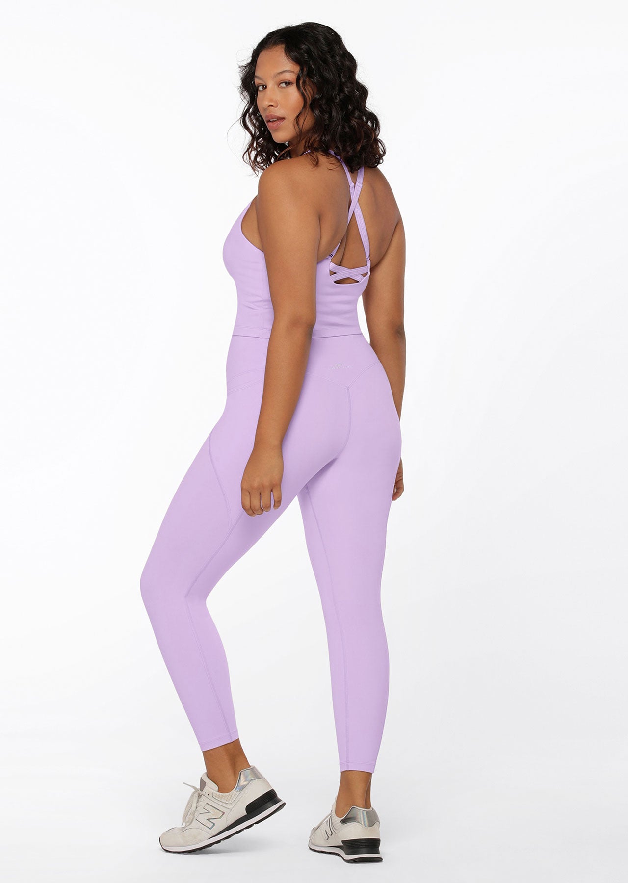 Lorna Jane Power Sculpt Recycled Ankle Biter Leggings - Dusty Lilac