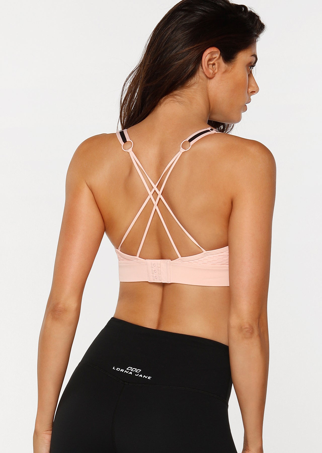 Lorna Jane Quest Sports Bra - Pink Sand
