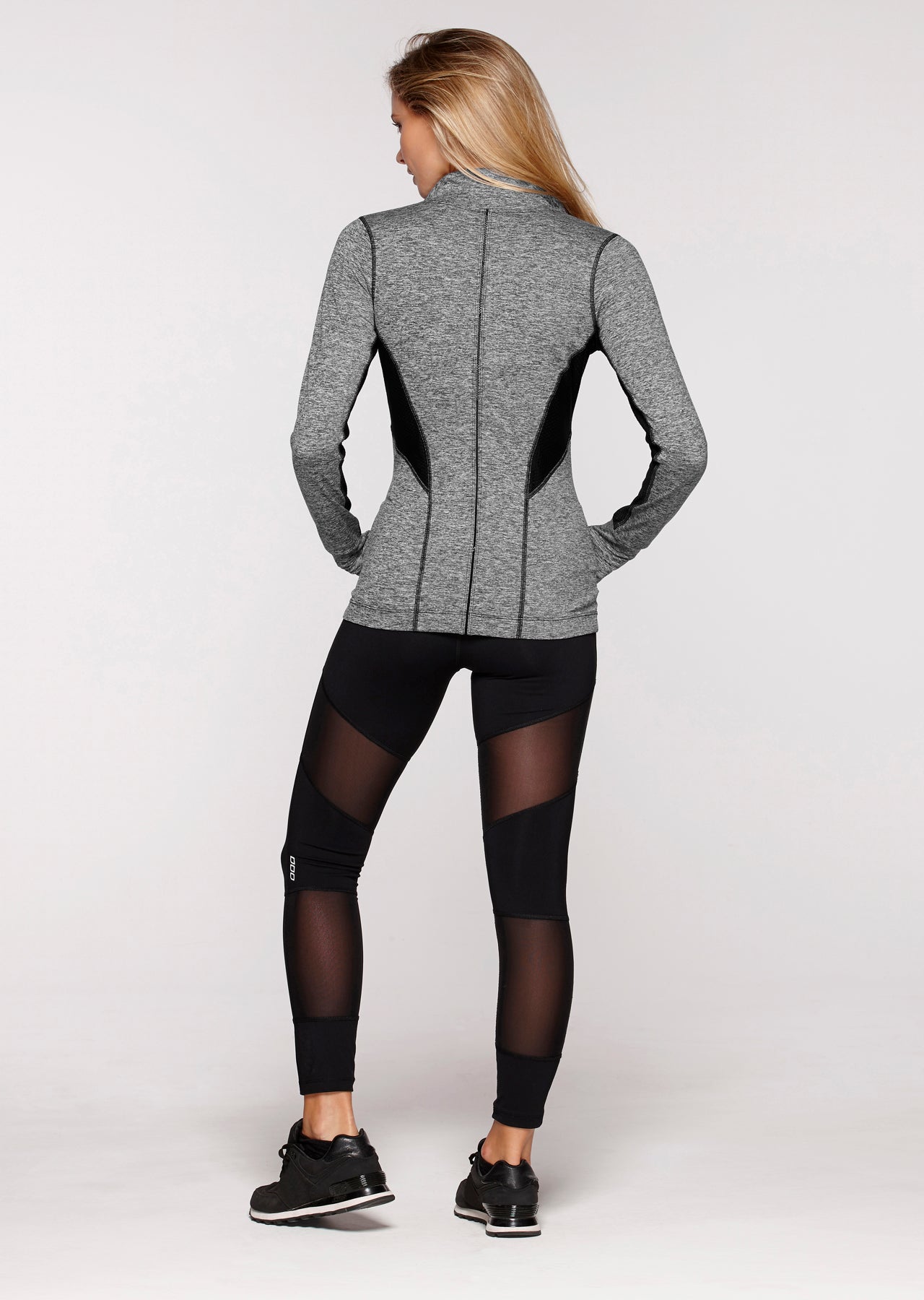 Lorna Jane Rally Active Zip Through - Black Marl