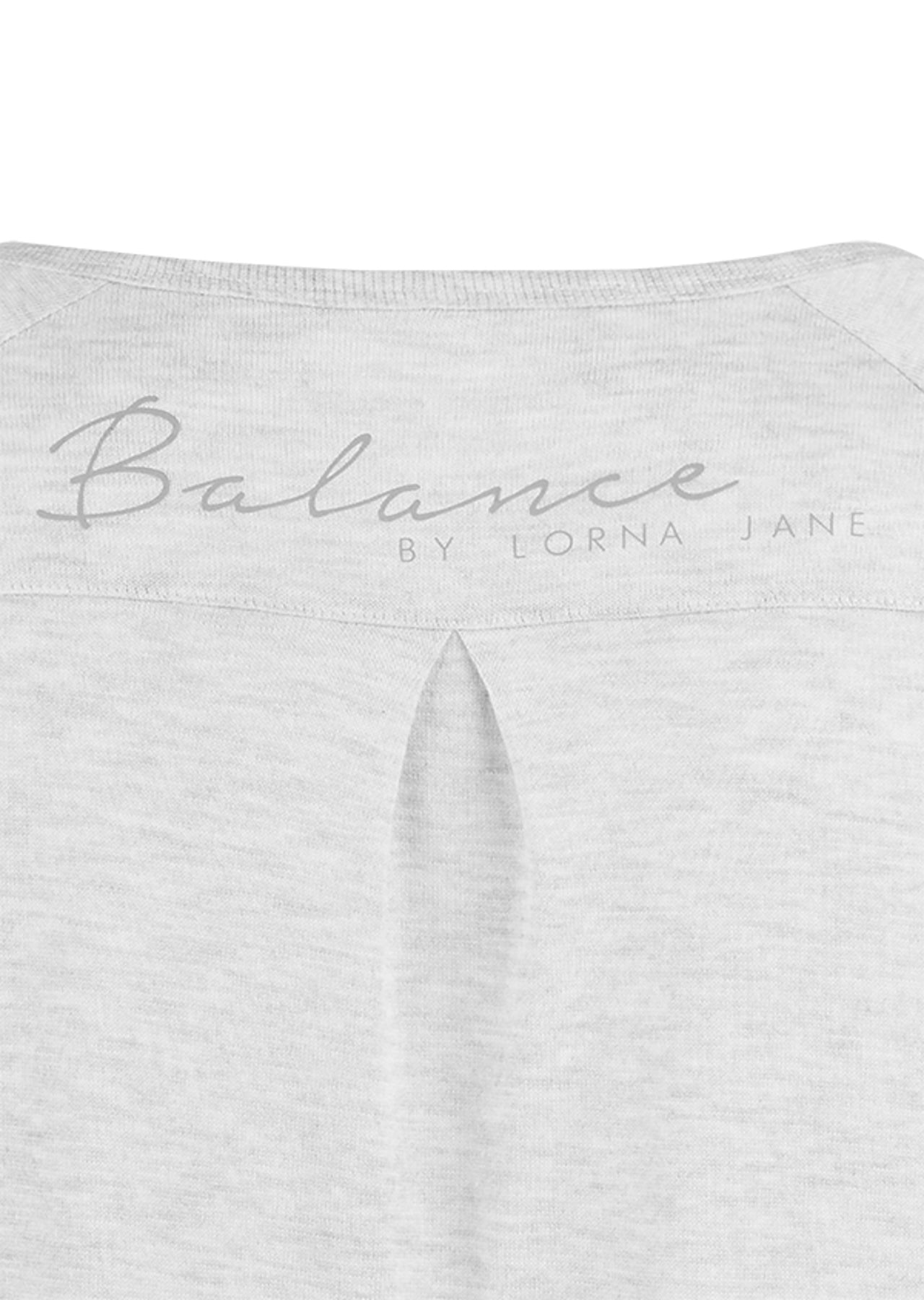 Lorna Jane Savasana L/Slv Top - Light Grey Marl
