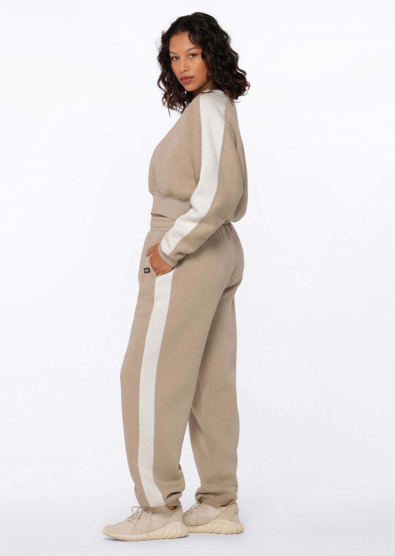 Lorna Jane Serene Fleece Trackpants - Off-White