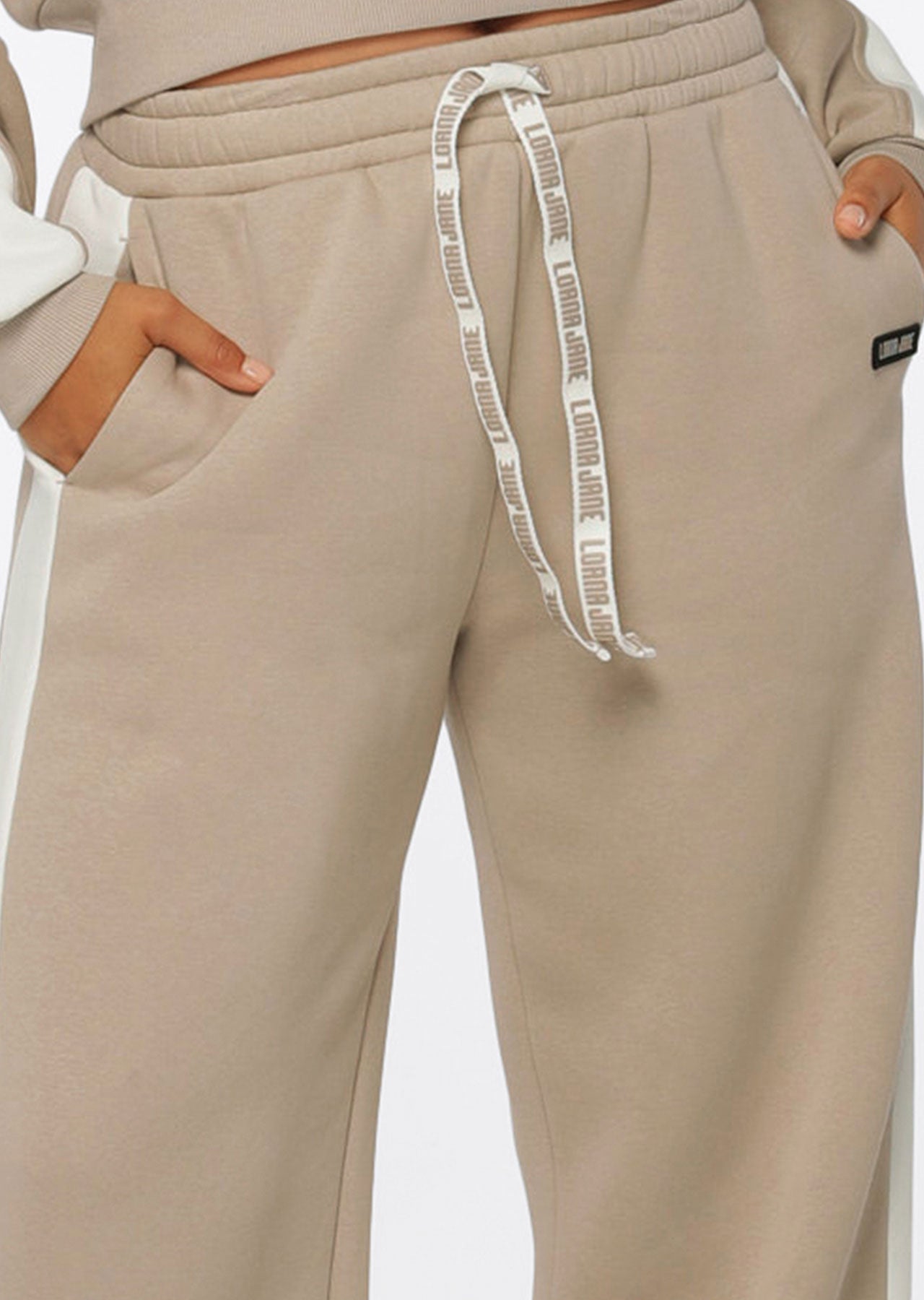 Lorna Jane Serene Fleece Trackpants - Off-White