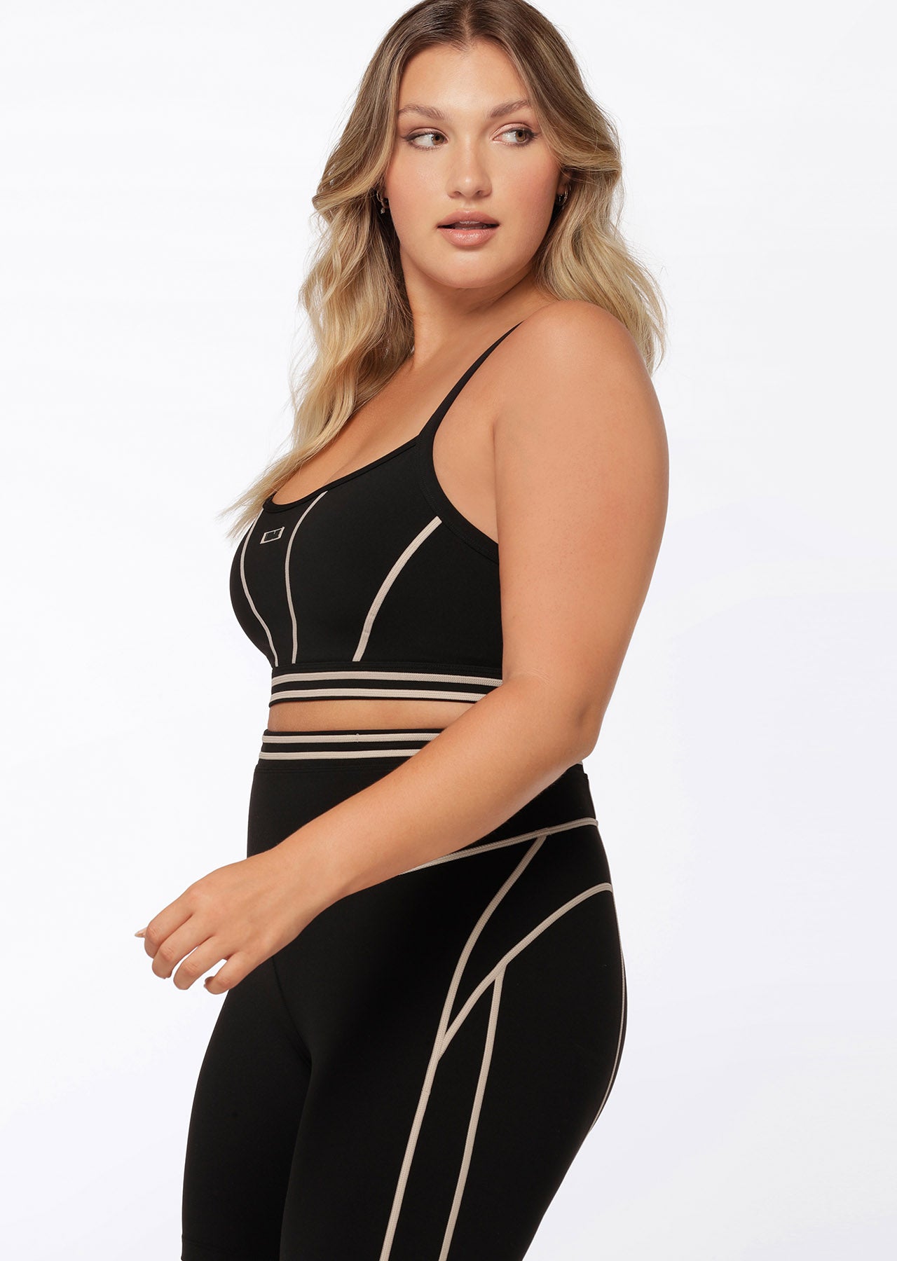 Lorna Jane Stacked Sports Bra - Black