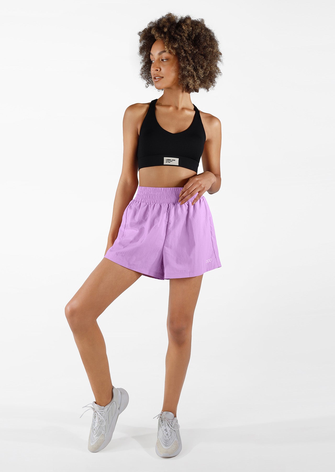 Lorna Jane Sweat It Run Shorts - Soft Lilac