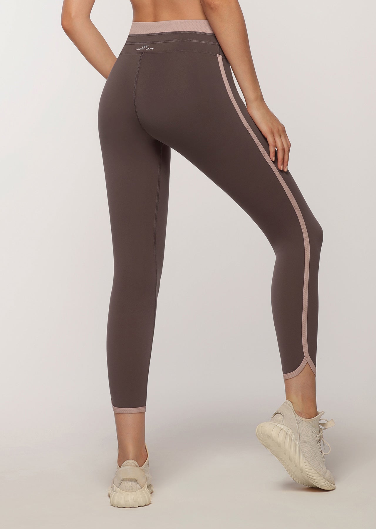Lorna Jane Throwback Ankle Biter Leggings - Stone