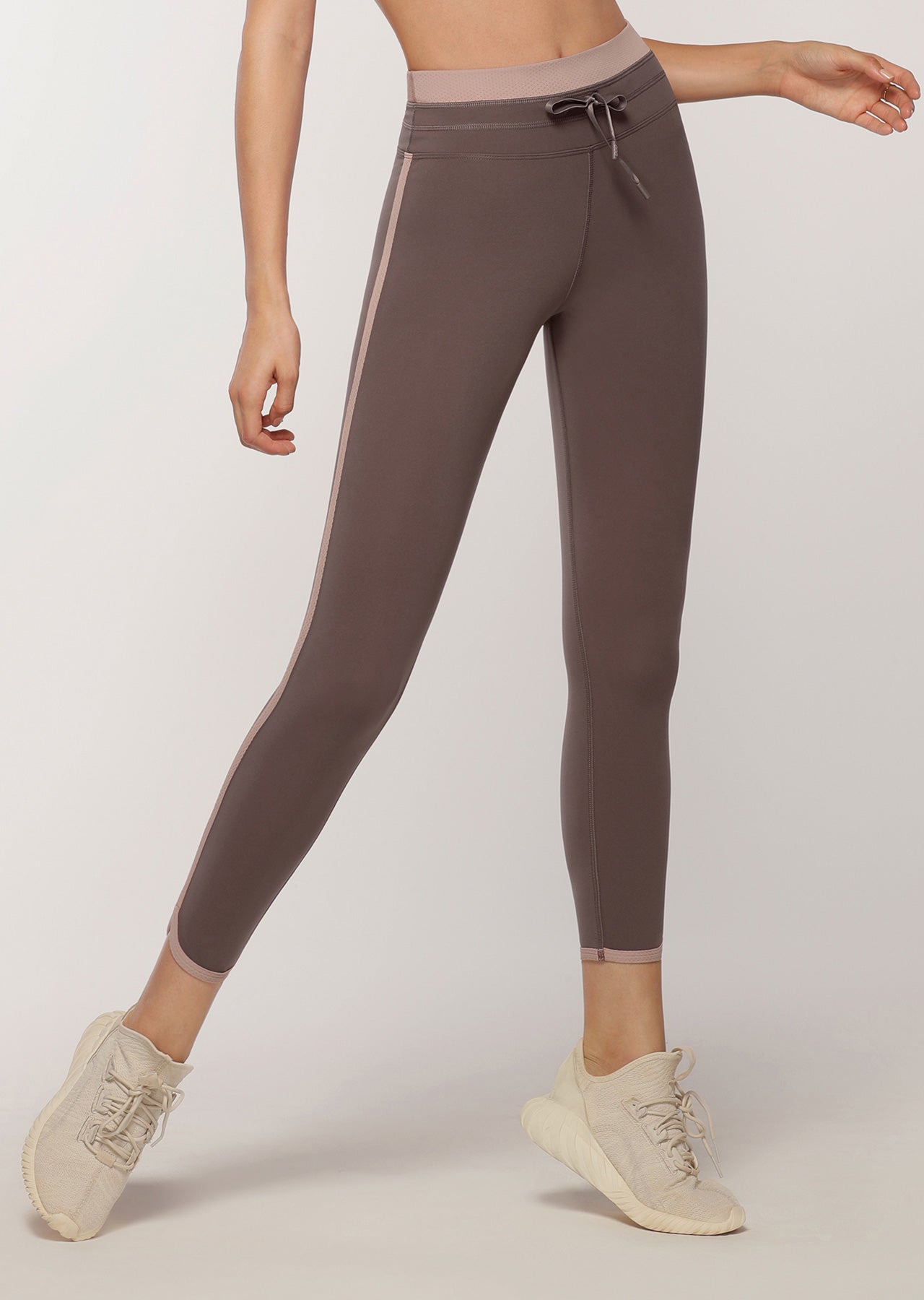Lorna Jane Throwback Ankle Biter Leggings - Stone