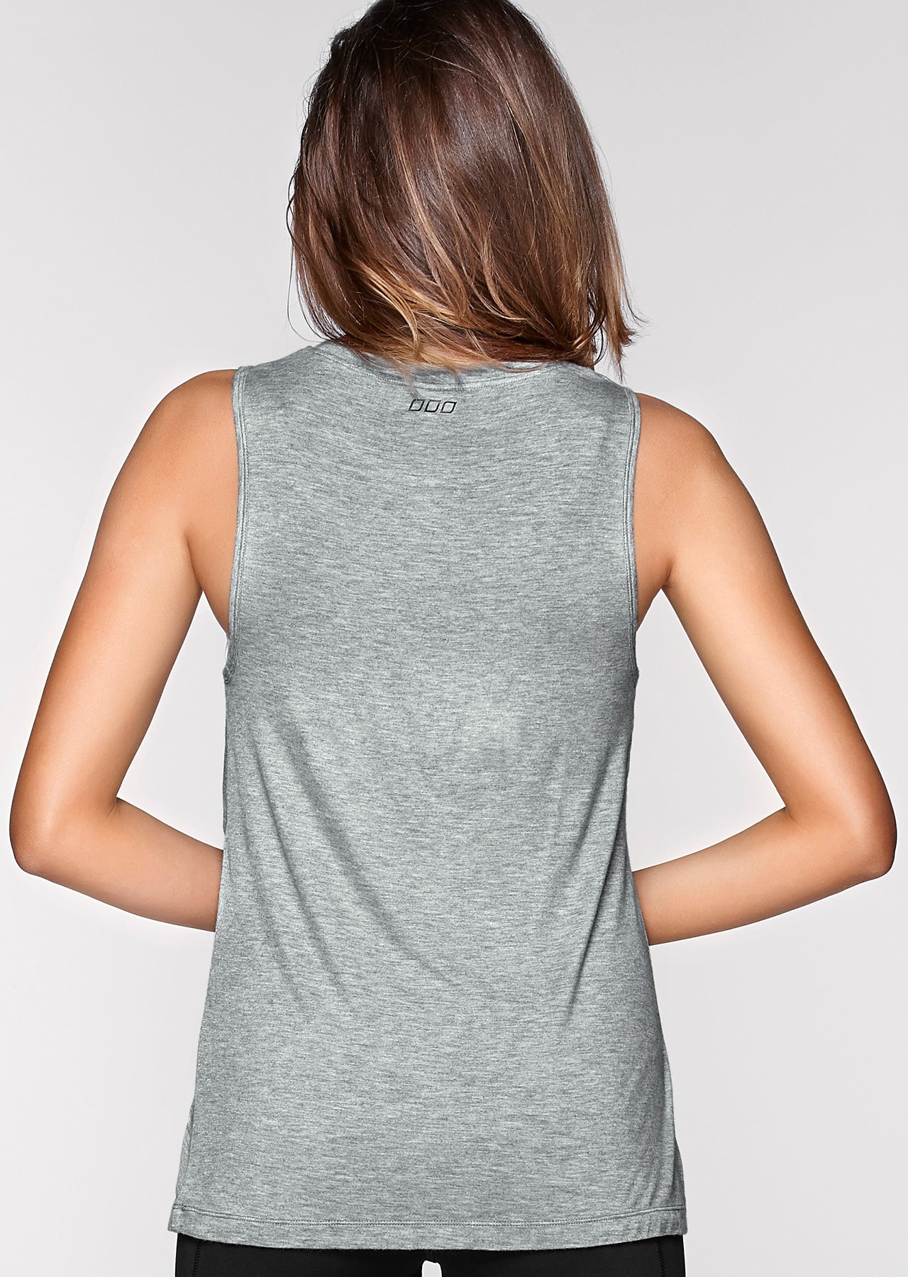 Lorna Jane Twist It Tank - Grey Marl