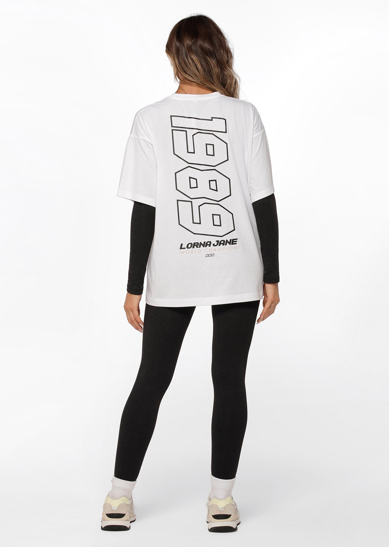 Lorna Jane Voltage Boyfriend Tee - White