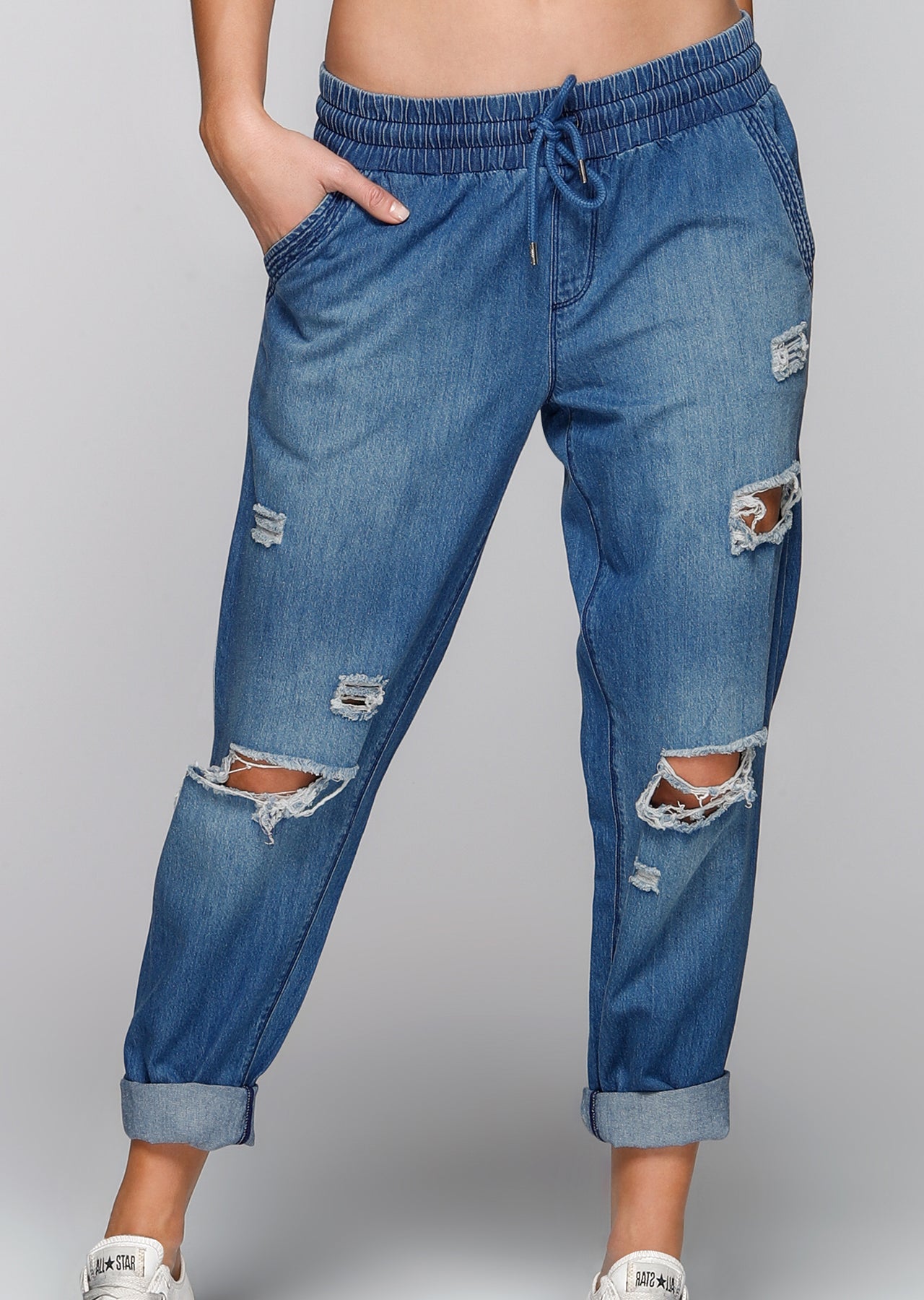 Lorna Jane Weekend Adventurer F/L Pants - Denim