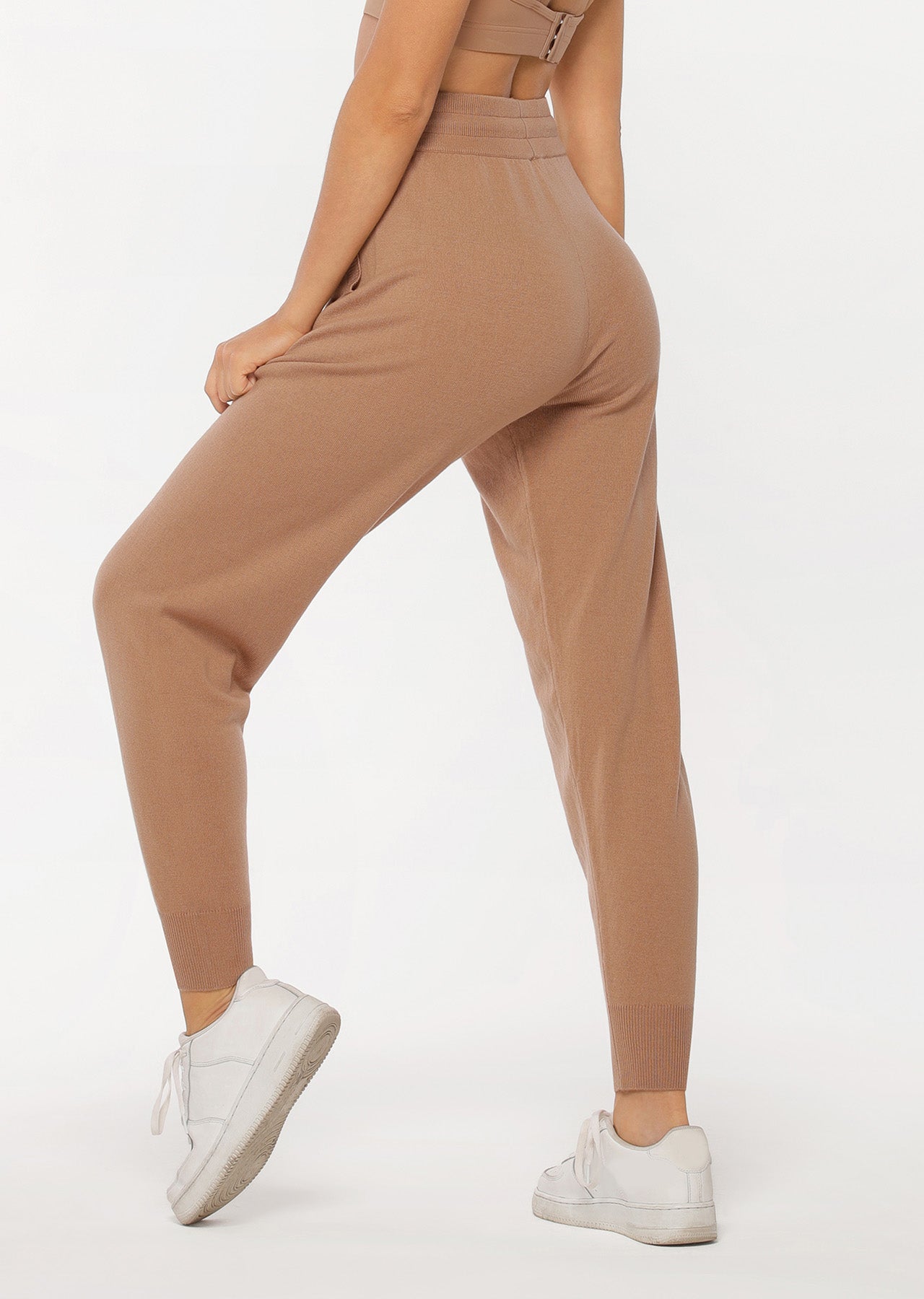 Lorna Jane Wellness Wool Trackpants - Biscuit