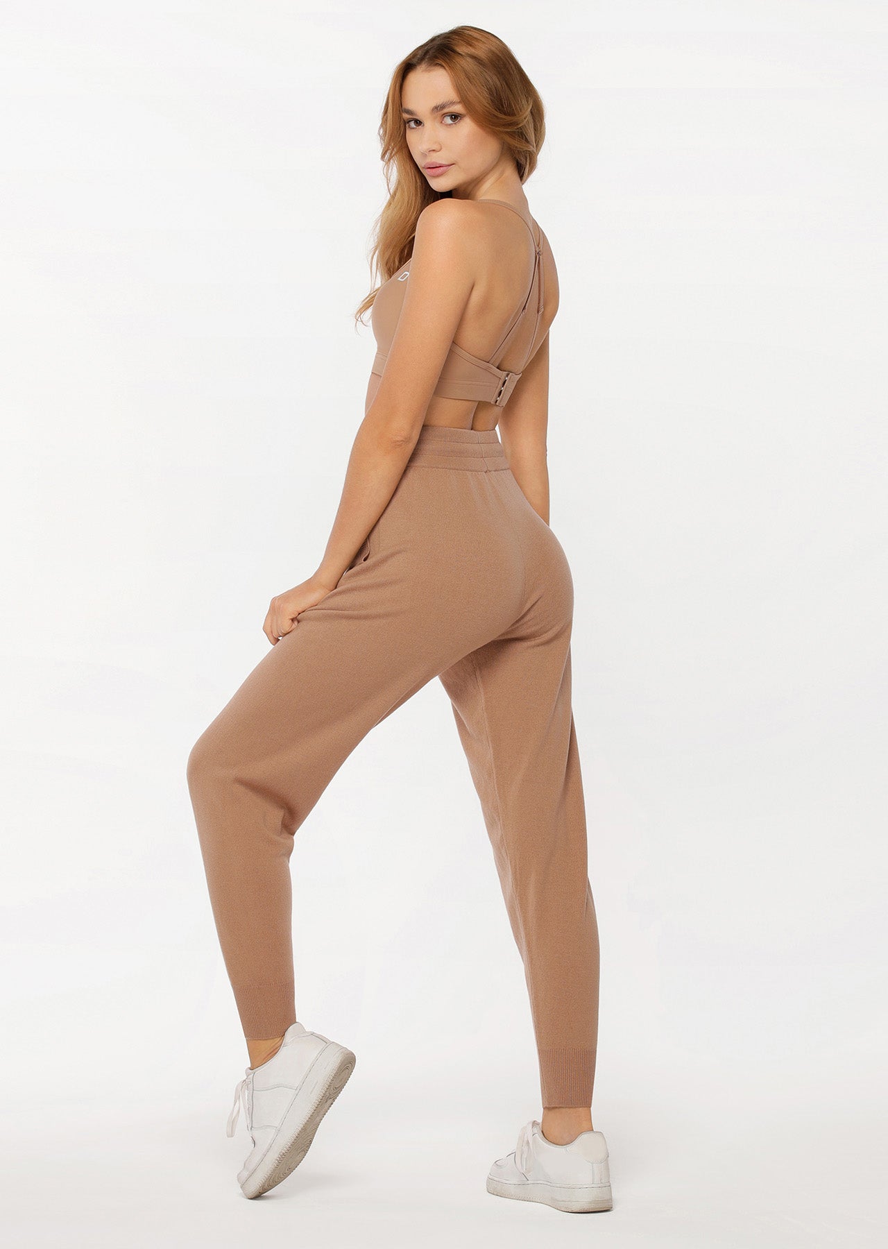 Lorna Jane Wellness Wool Trackpants - Biscuit