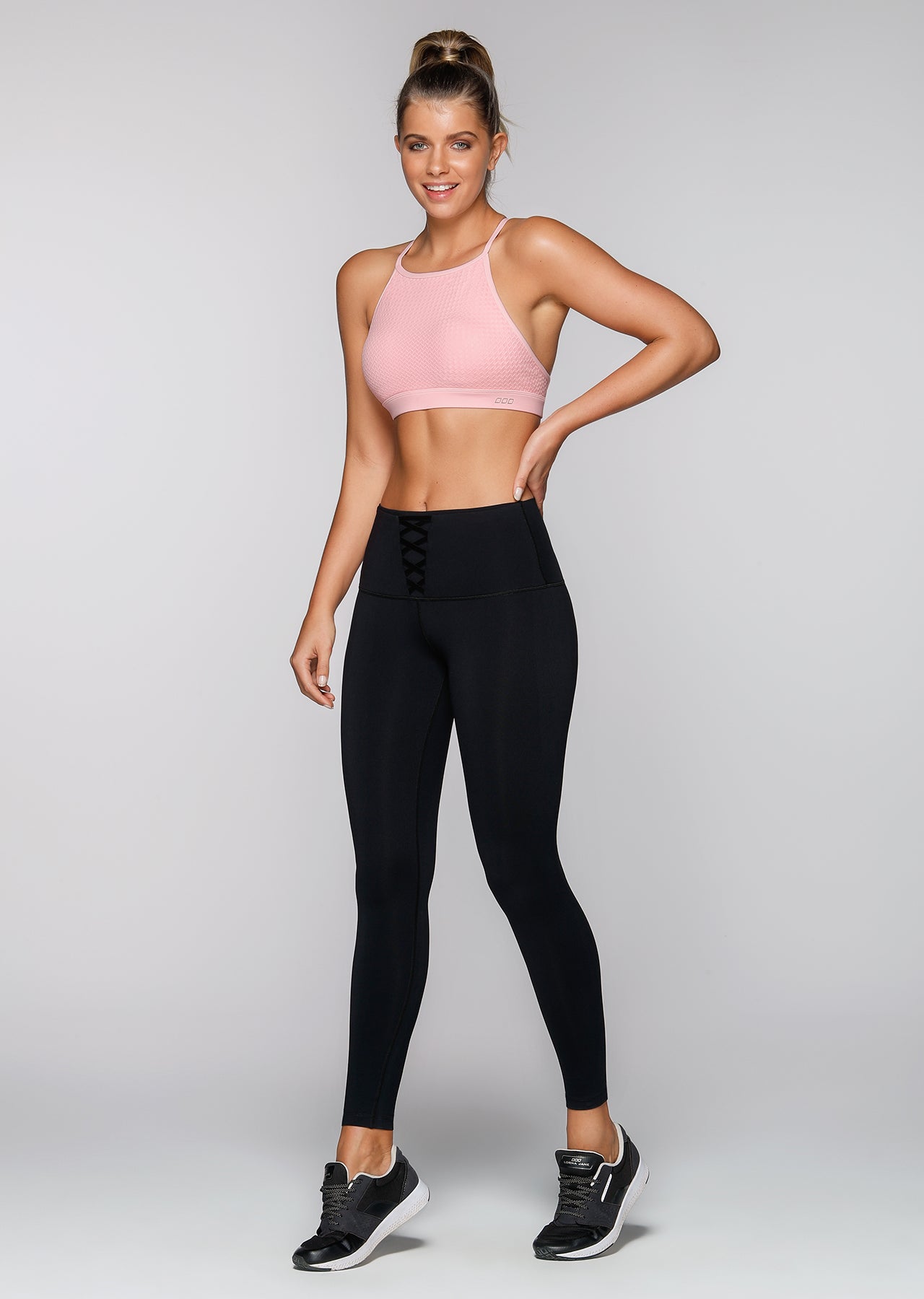 Lorna Jane Wild At Heart Sports Bra - Blushed Pink