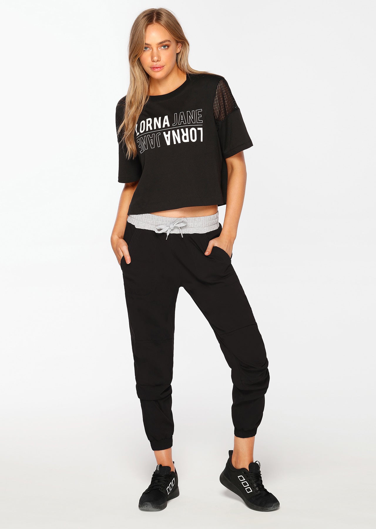 Lorna Jane Winter Flashy Full Length Pants - Black