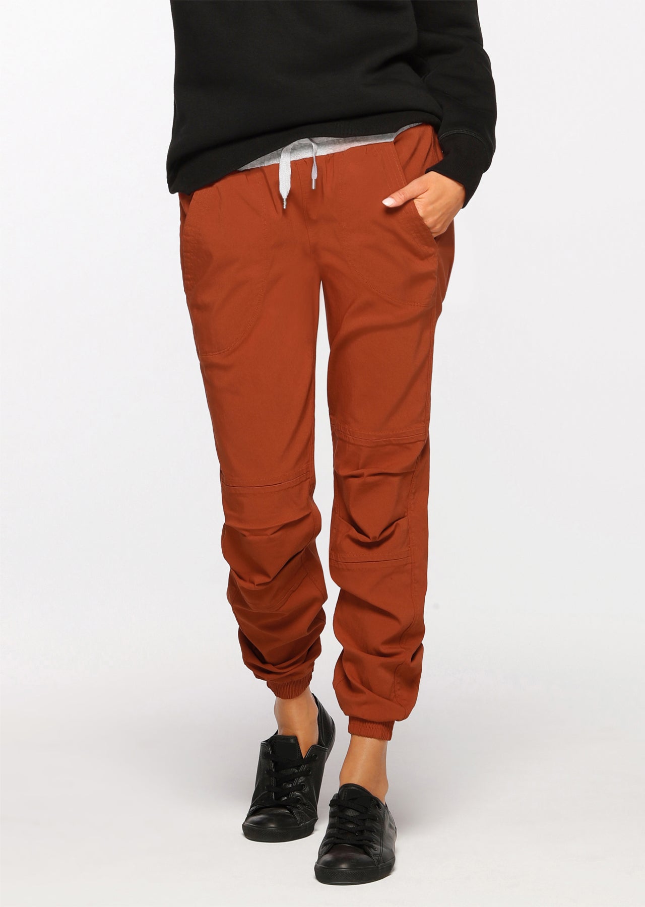 Lorna Jane Winter Flashy Full Length Pants - RUST
