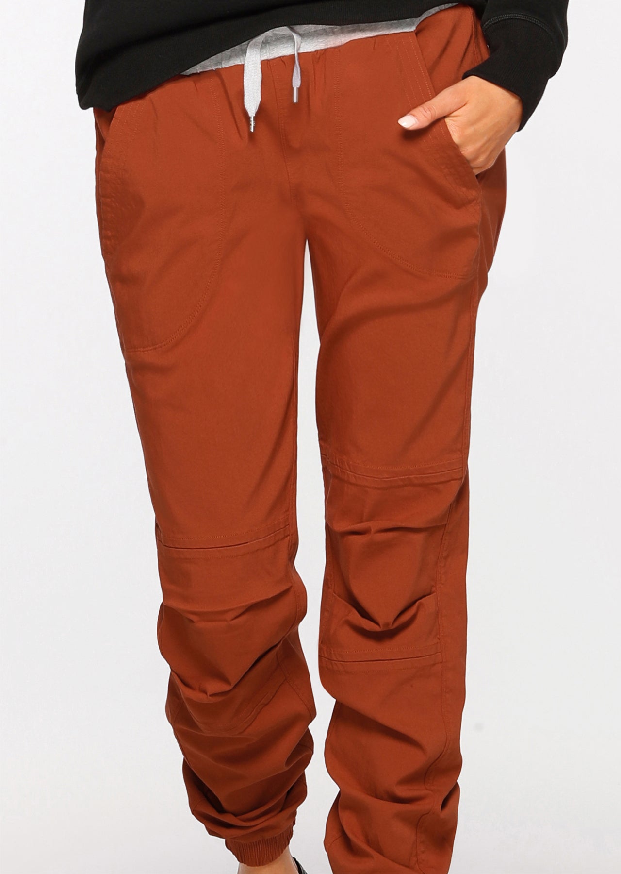 Lorna Jane Winter Flashy Full Length Pants - RUST