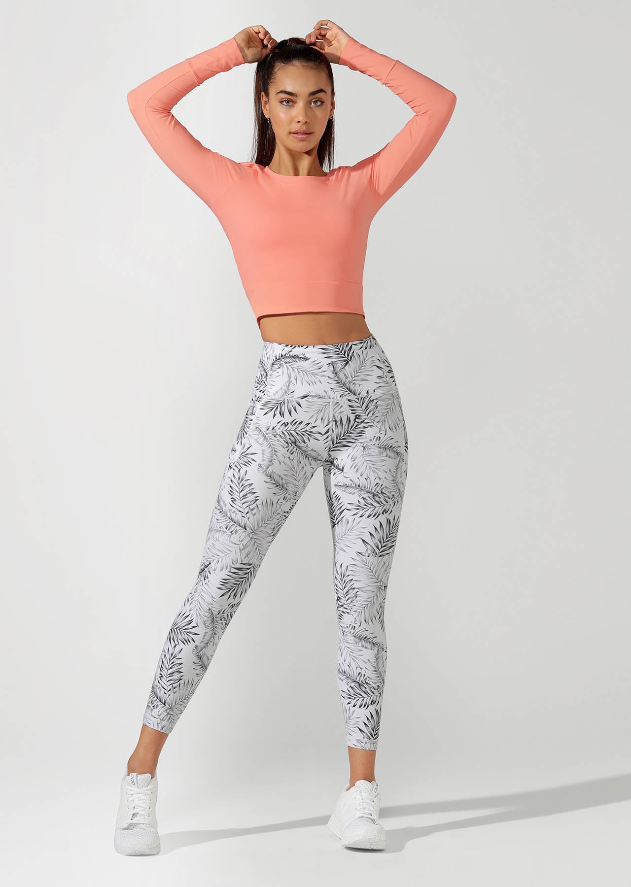 Lorna Jane Workout Bare Minimum Cropped Top - Tangerine