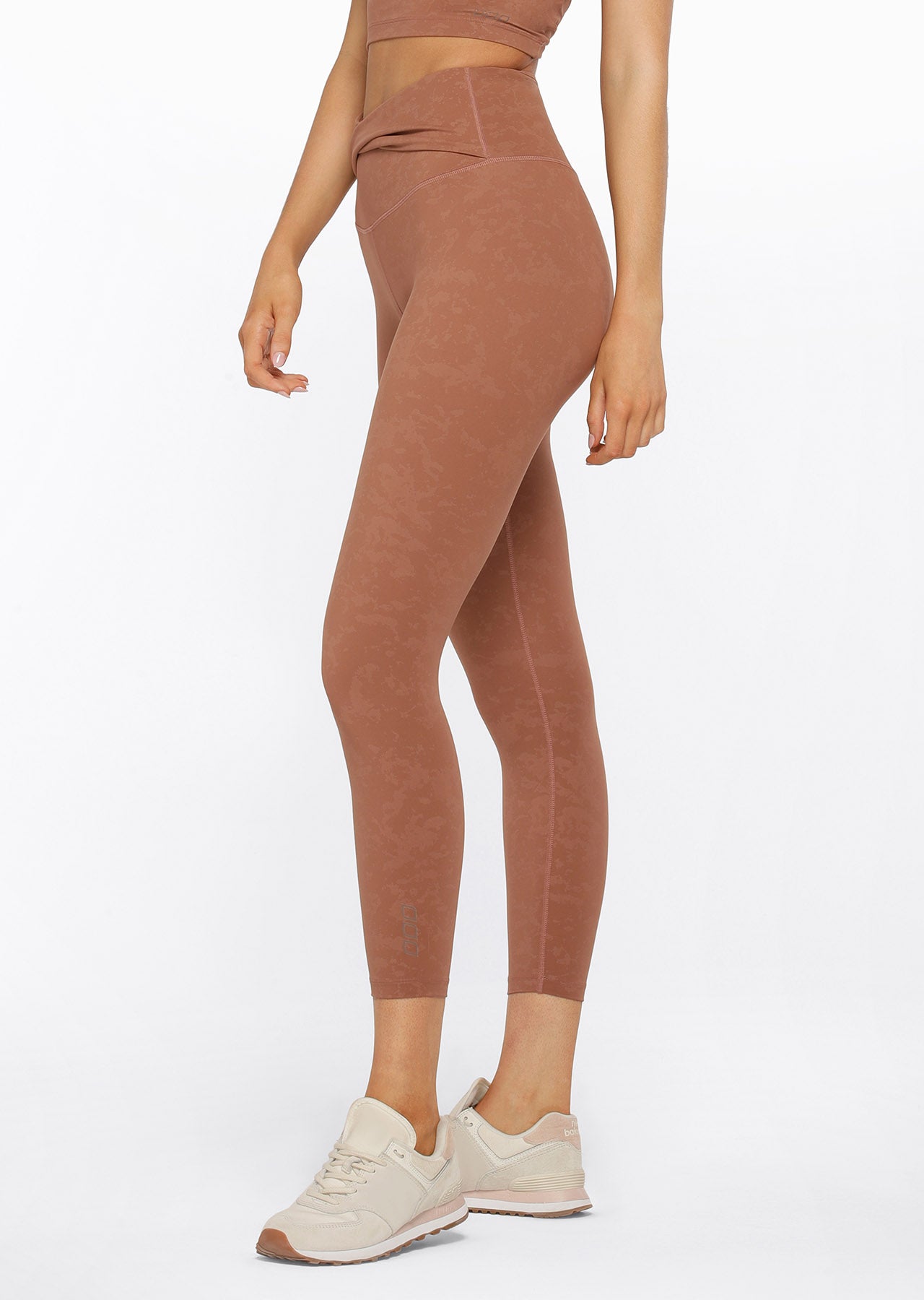 Lorna Jane Twist Ankle Biter Leggings - Washed Clove