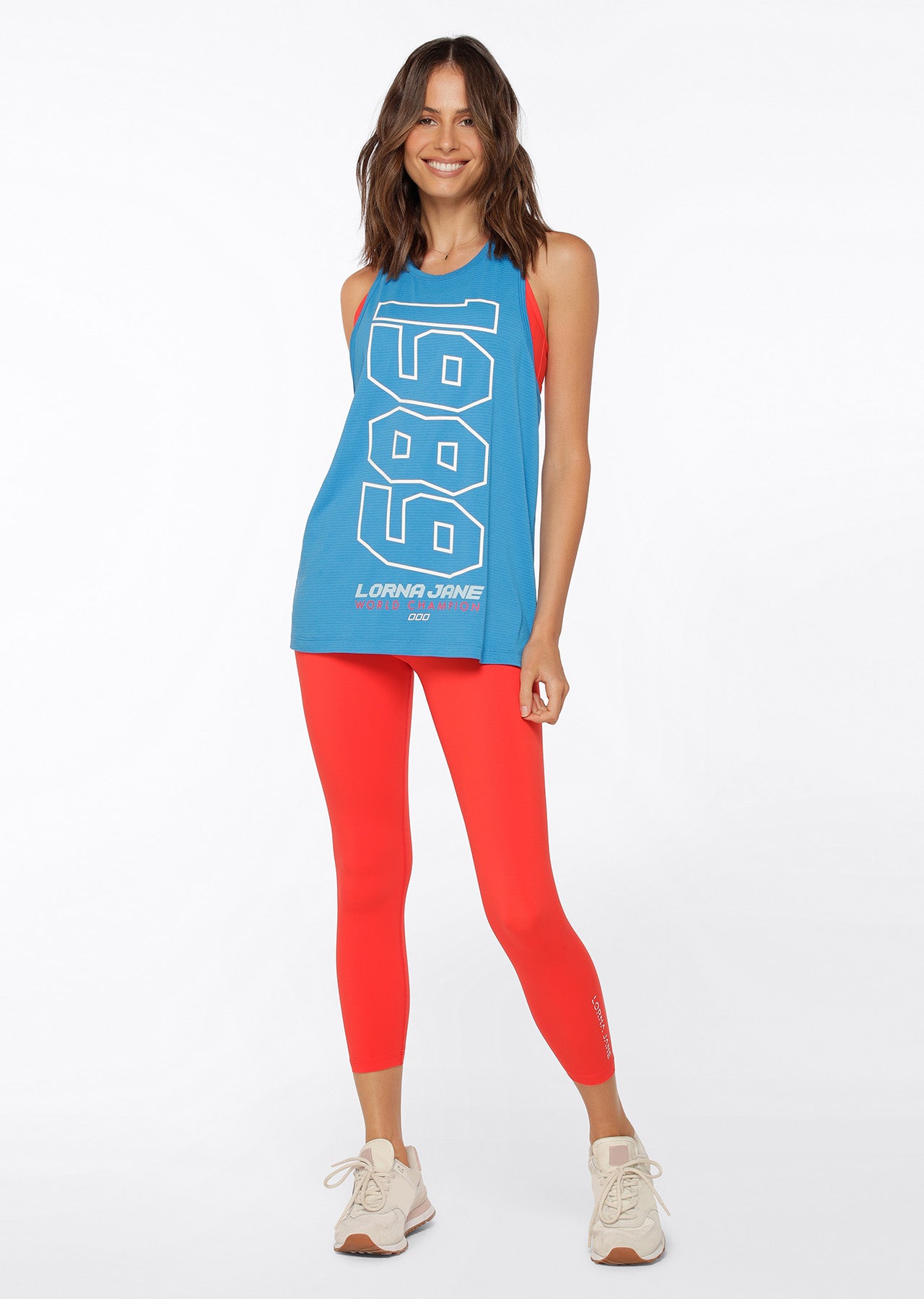 Lorna Jane Olympia Active Tank - Capri Blue
