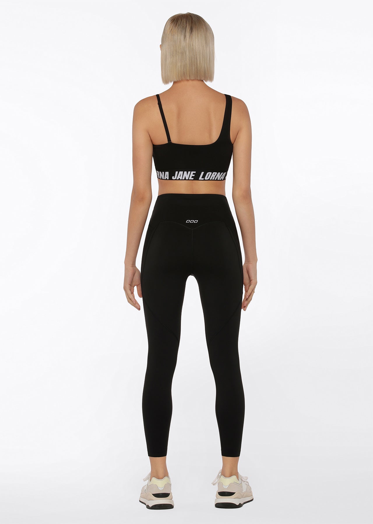 Lorna Jane Relay Booty Phone Ankle Biter Leggings - Black