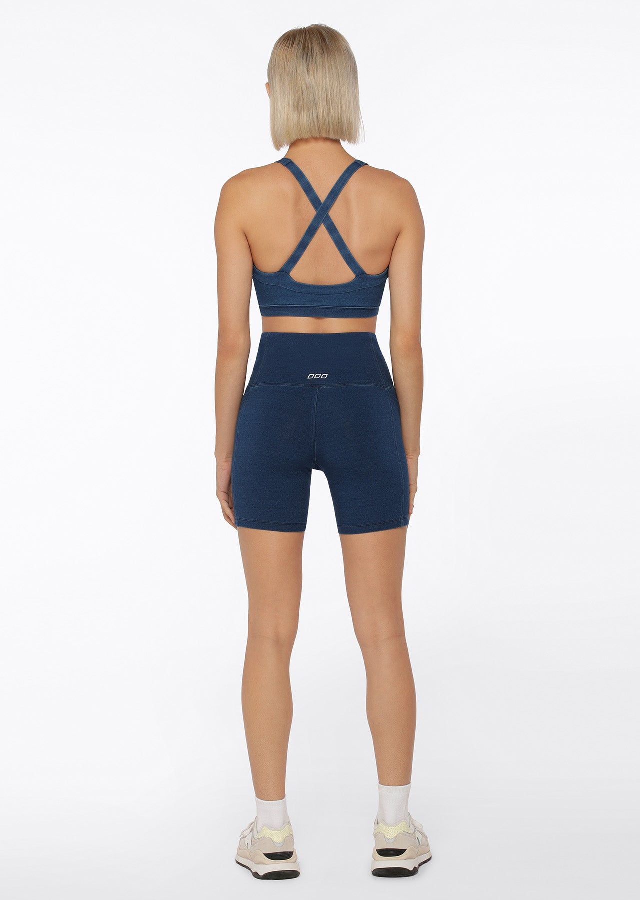 Lorna Jane Denim Diva Bra - Denim Blue