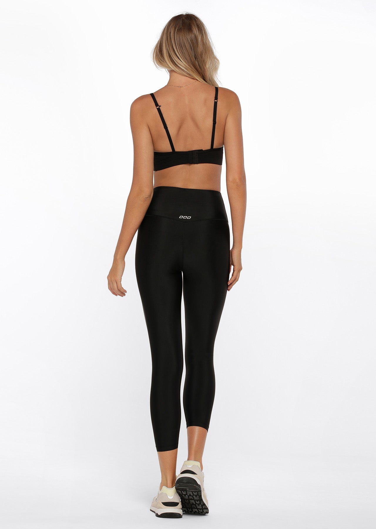 Lorna Jane Cool Touch Lotus Ankle Biter Leggings - Black