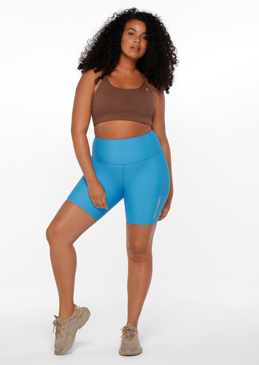 Lorna Jane Cool Touch Lotus Bike Shorts - Capri Blue
