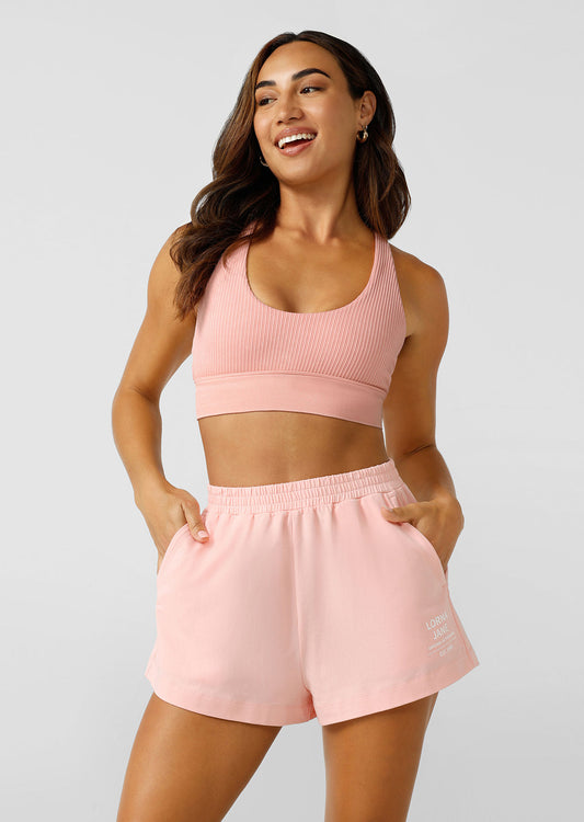 Lorna Jane Weekender Walk Shorts - Peach