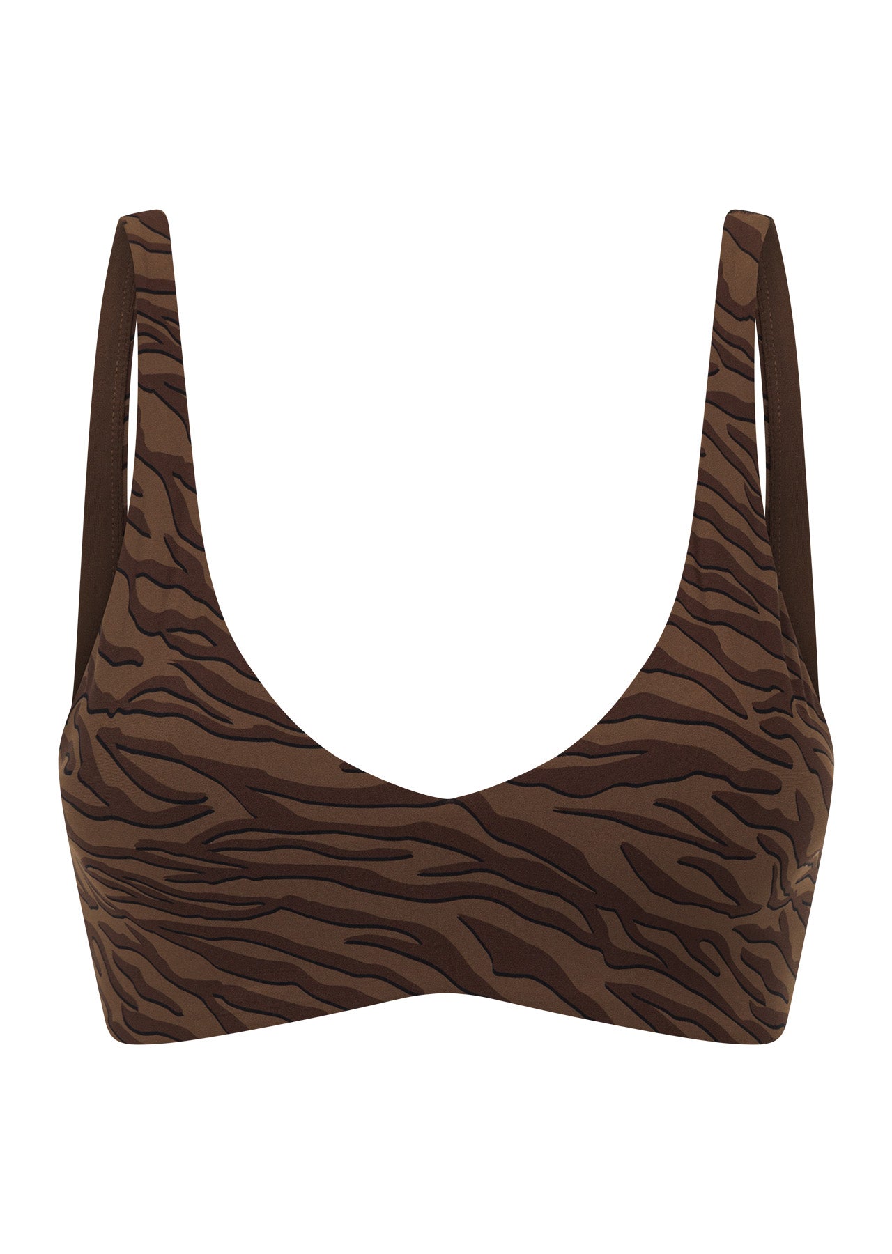 Lorna Jane Safari All Day Sports Bra - Espresso Safari Print