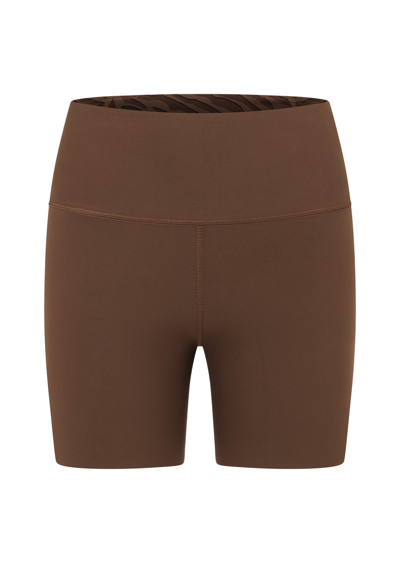 Lorna Jane Safari Reversible No Chafe 16cm Bike Shorts - Espresso Safari Print