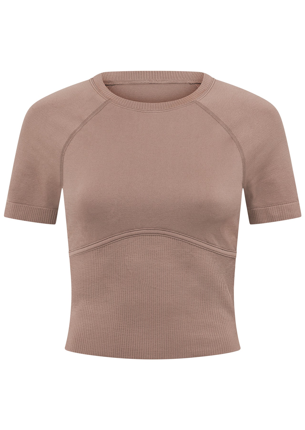 Lorna Jane Seamless Contour Short Sleeve Top - Bone