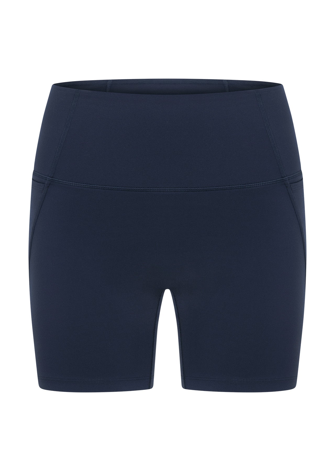 Lorna Jane Hi-Fold No Ride 14cm Bike Shorts - Imperial Blue