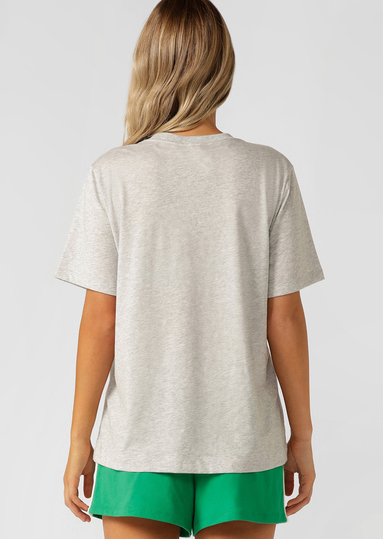 Lorna Jane Track Star Relaxed T-shirt - Grey Marl